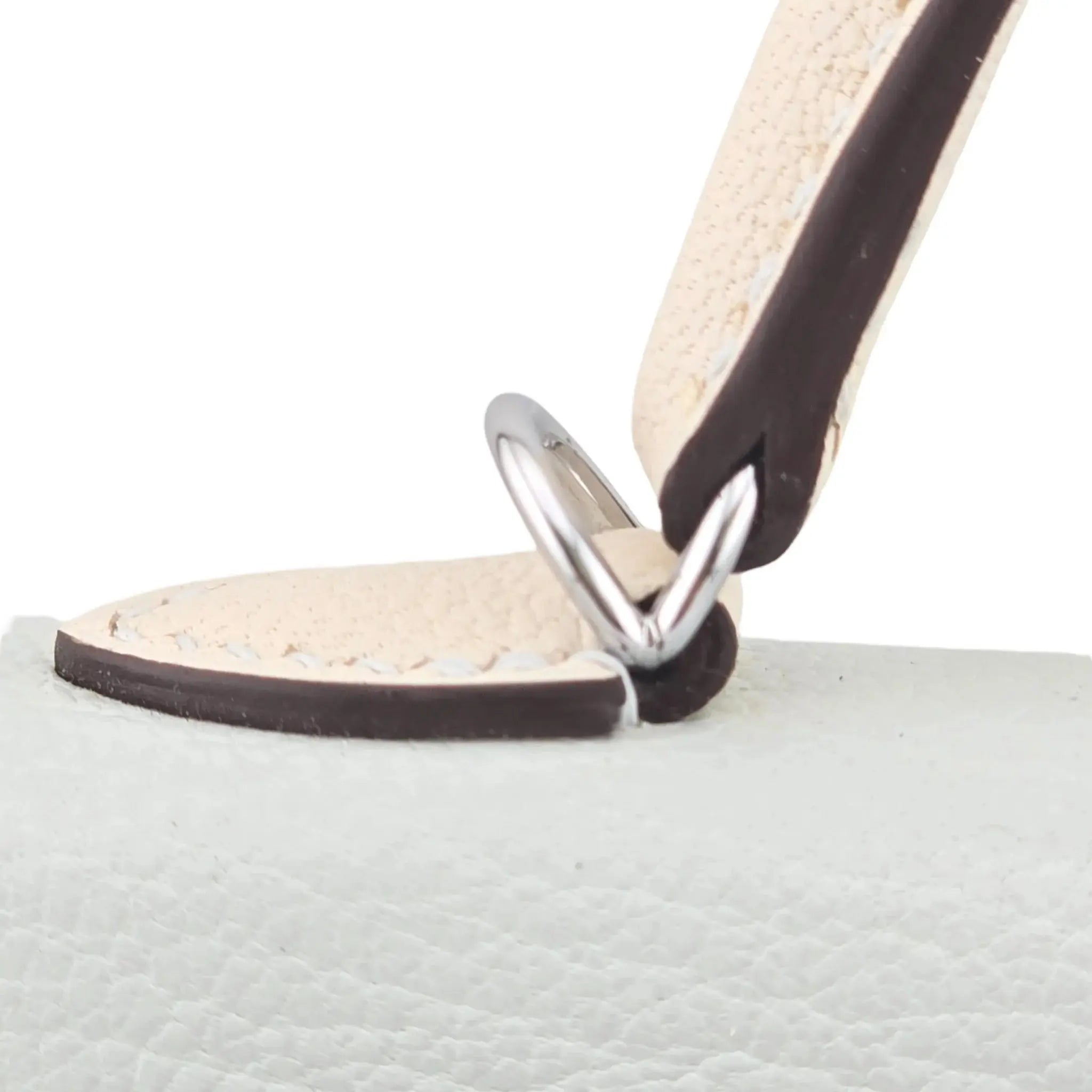 Hermes Chevre Mysore Horseshoe Mini Kelly Sellier 20 Bleu Brume Nata Bag HERMES