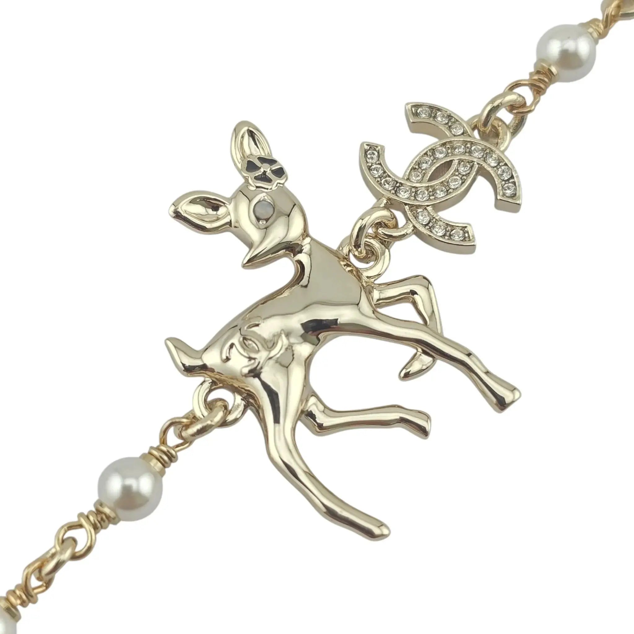 Chanel CC Deer Pendant Bracelet 2025 CHANEL