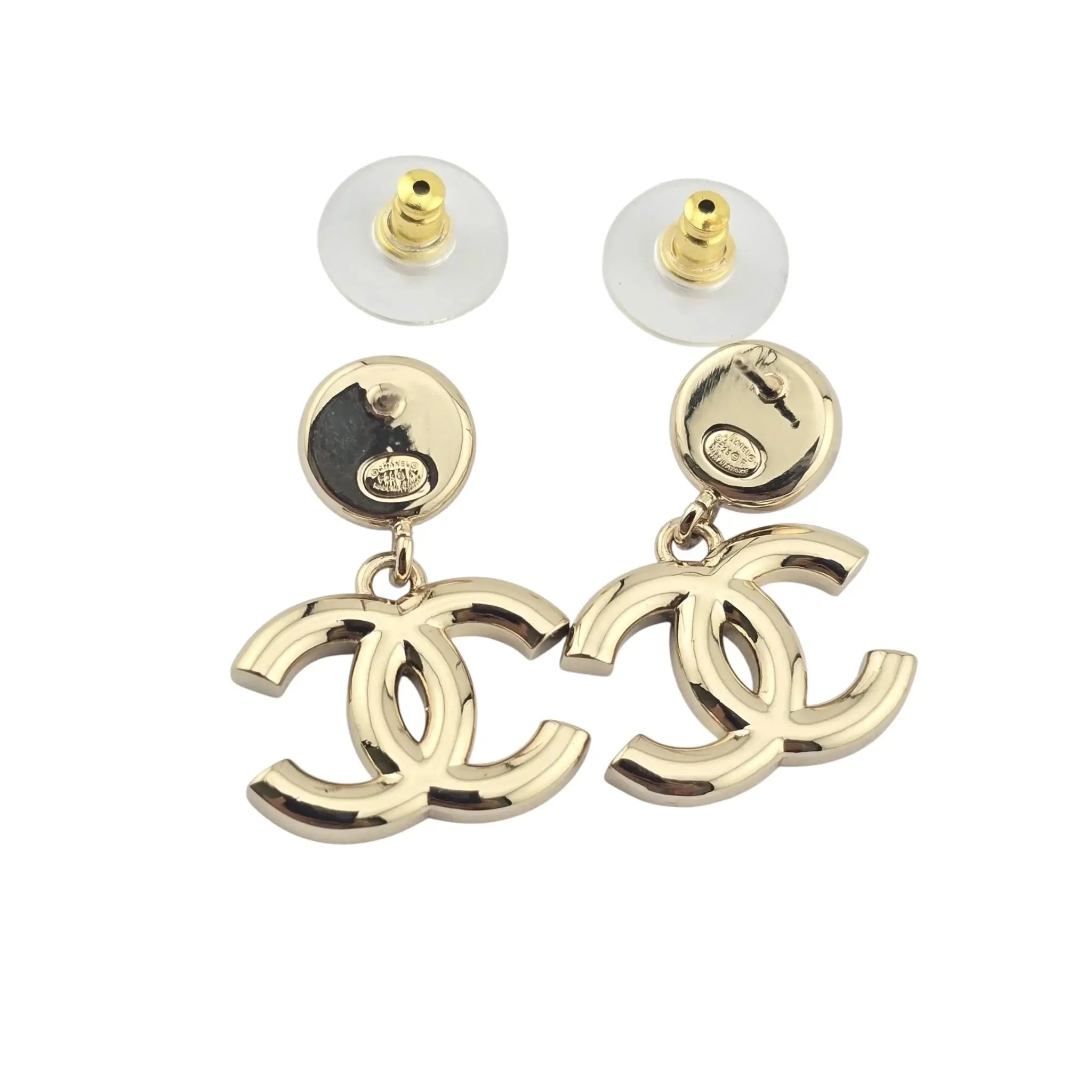 Chanel CC Black Faux Pearl Drop Earrings 2025 CHANEL