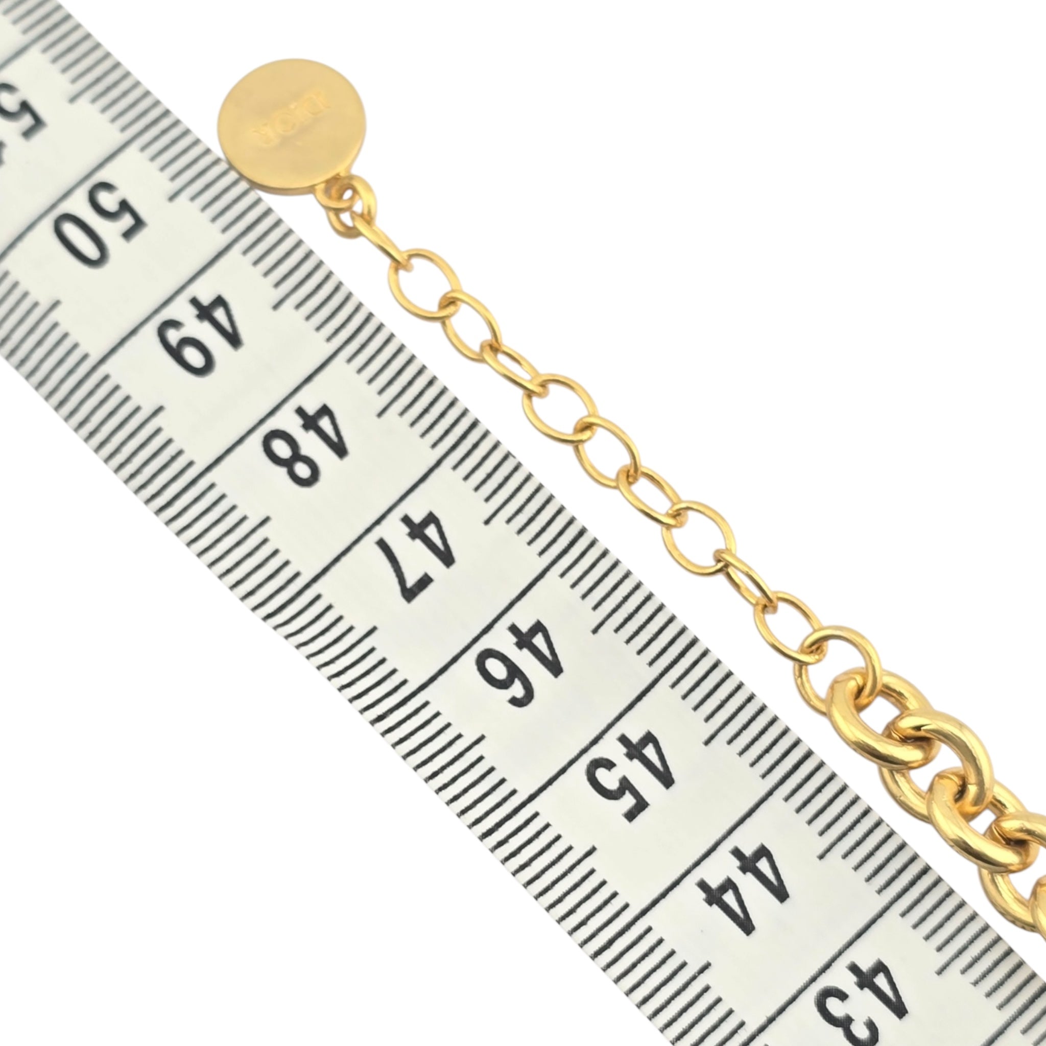 Christian Dior CD Gold Saddle Necklace DIOR