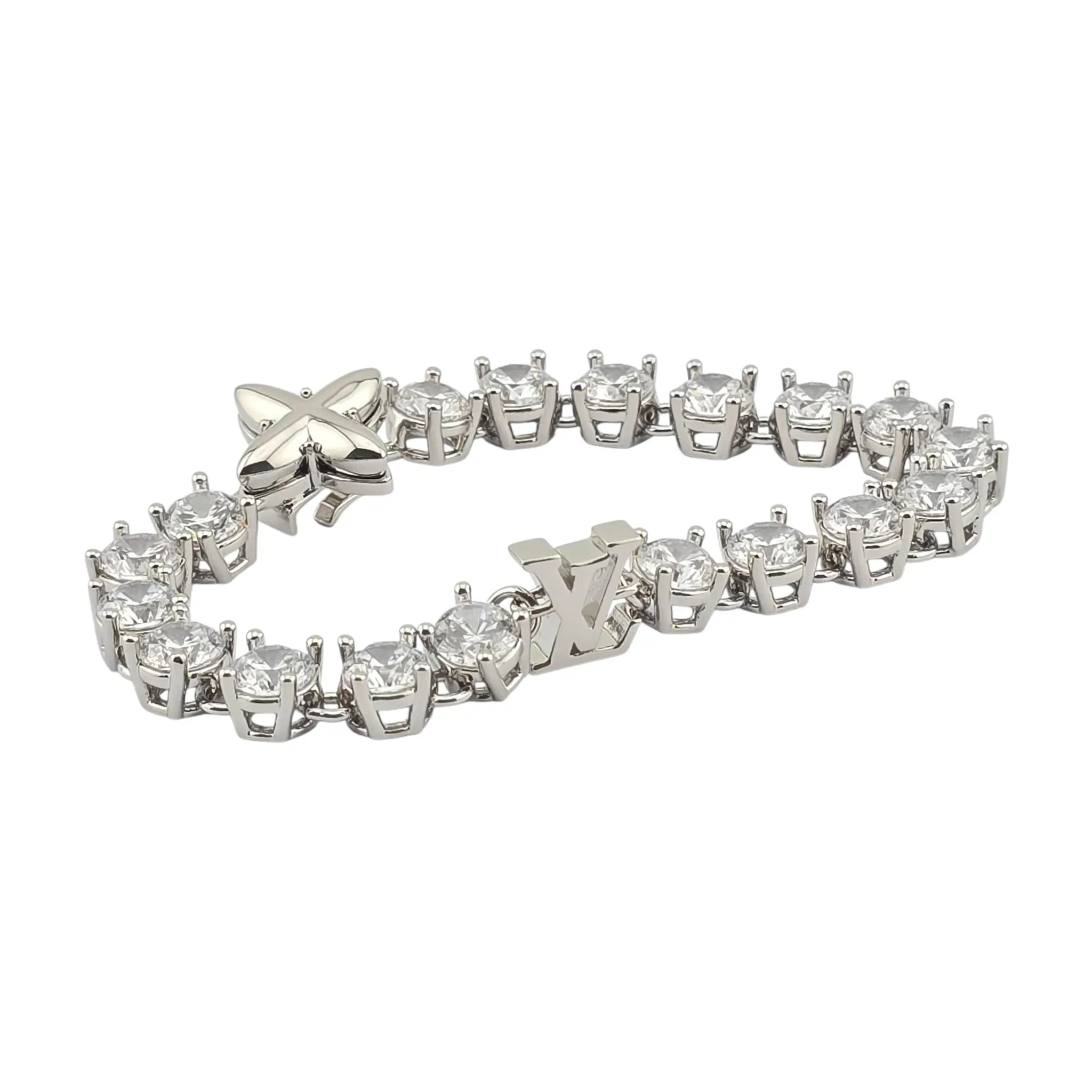 Louis Vuitton LV Crystal Silver Bracelet LOUIS VUITTON