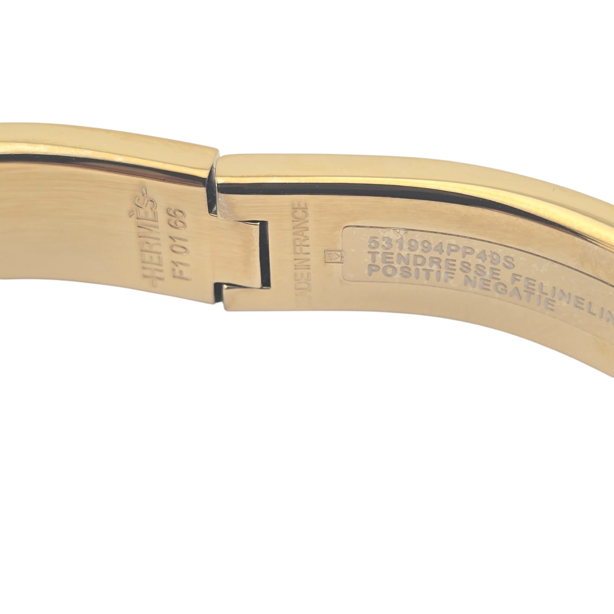 Hermes Clic H Bracelet Red Gold GM