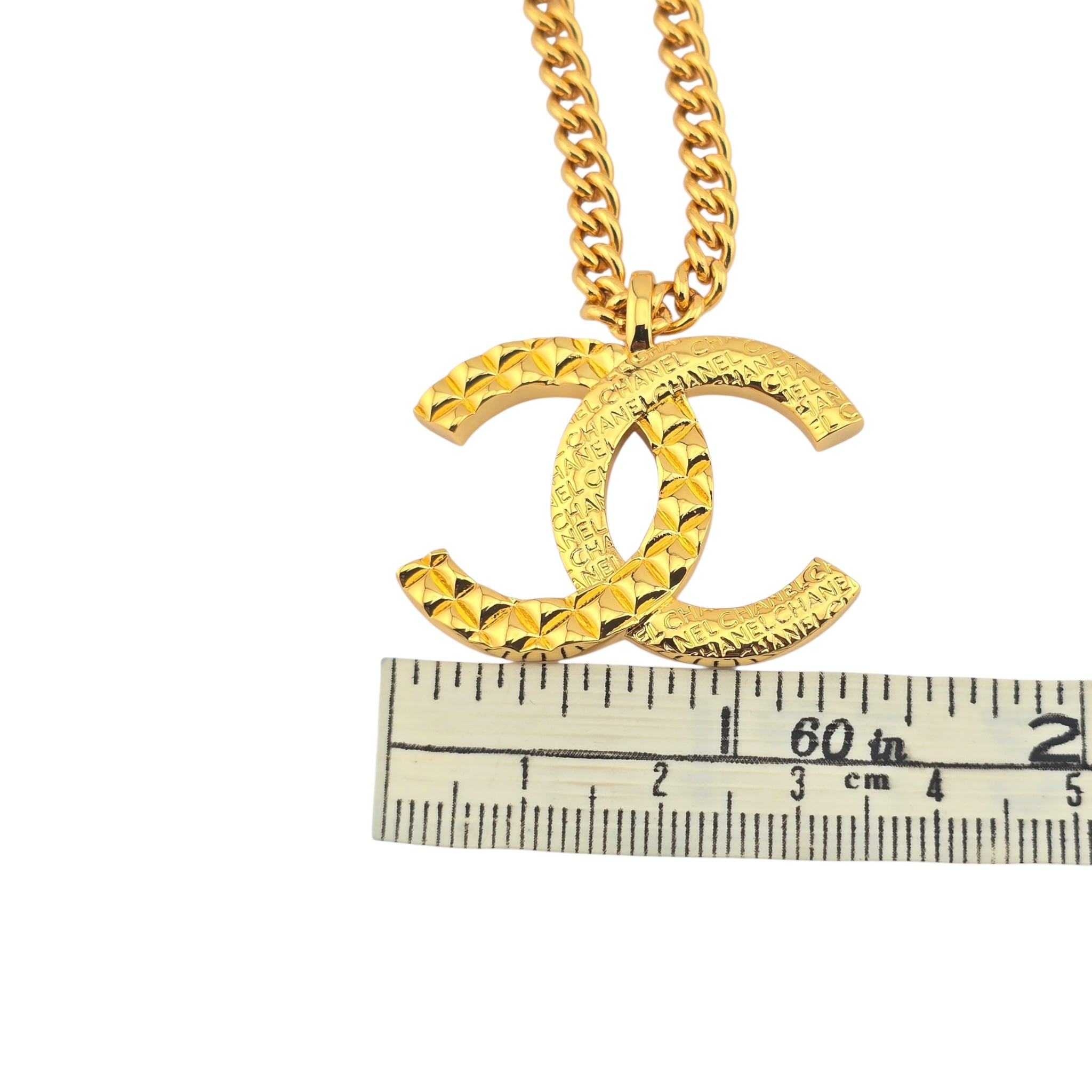 Chanel CC F24 Gold Pendant Necklace 2024 CHANEL