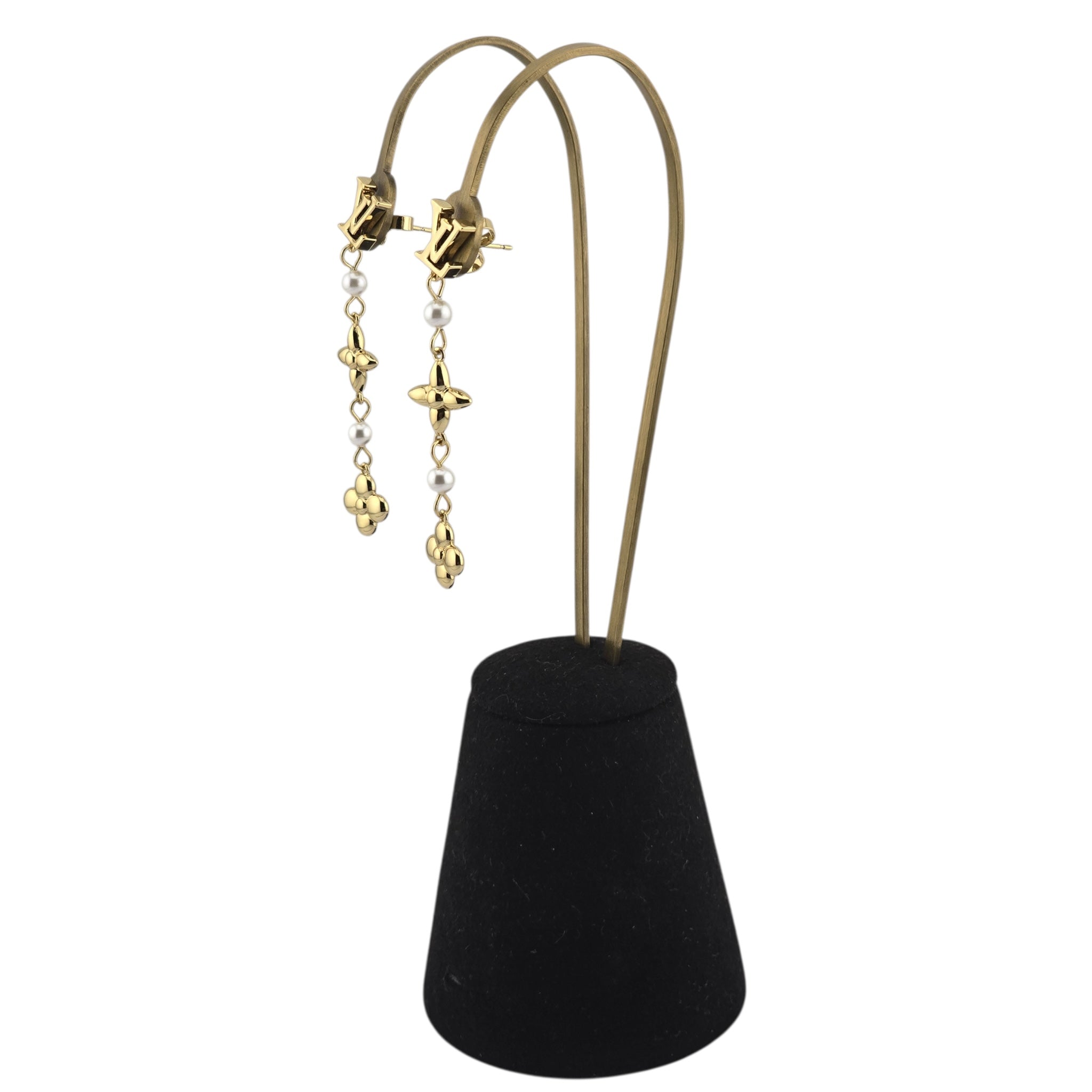 Louis Vuitton LV Louisa Gold Earrings LOUIS VUITTON