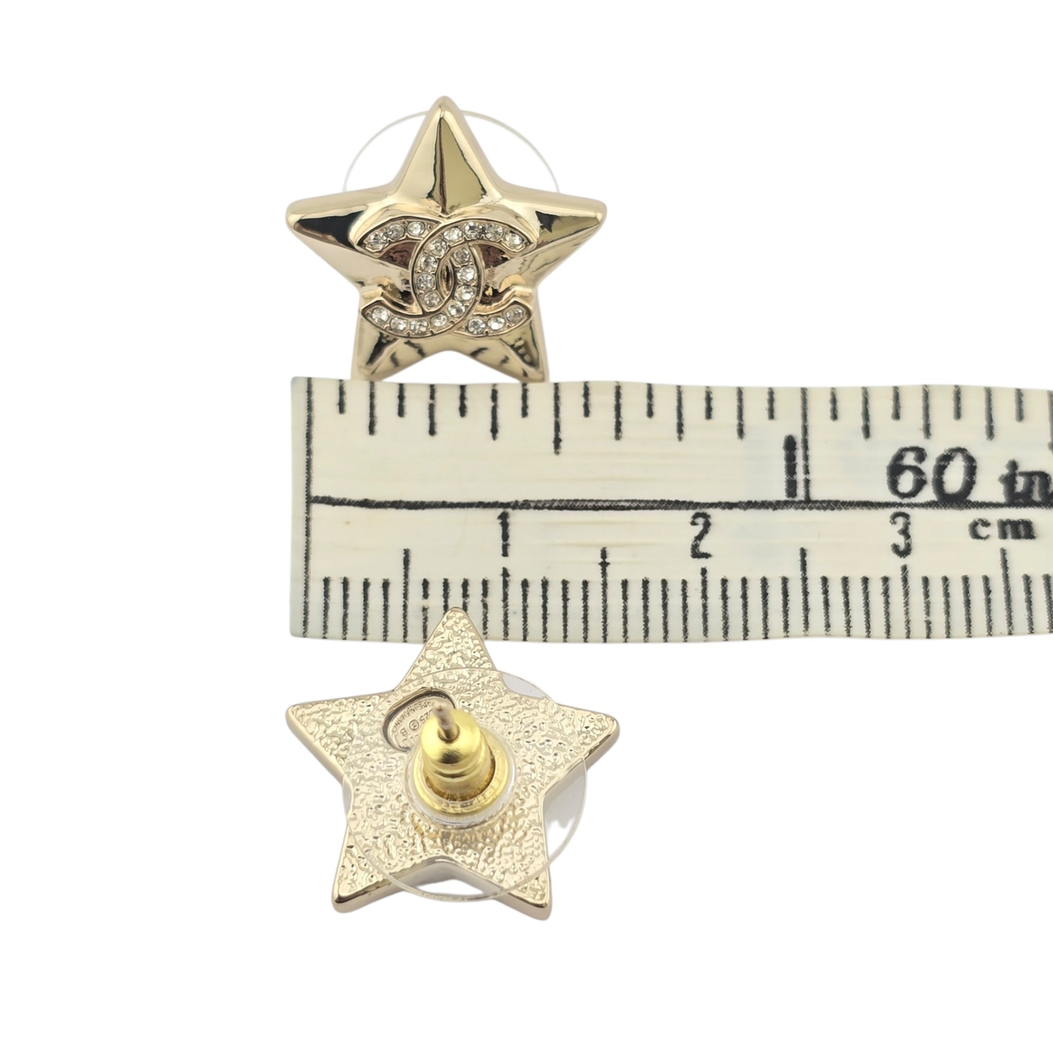 Chanel CC Gold Star Stud Earrings 2025 CHANEL
