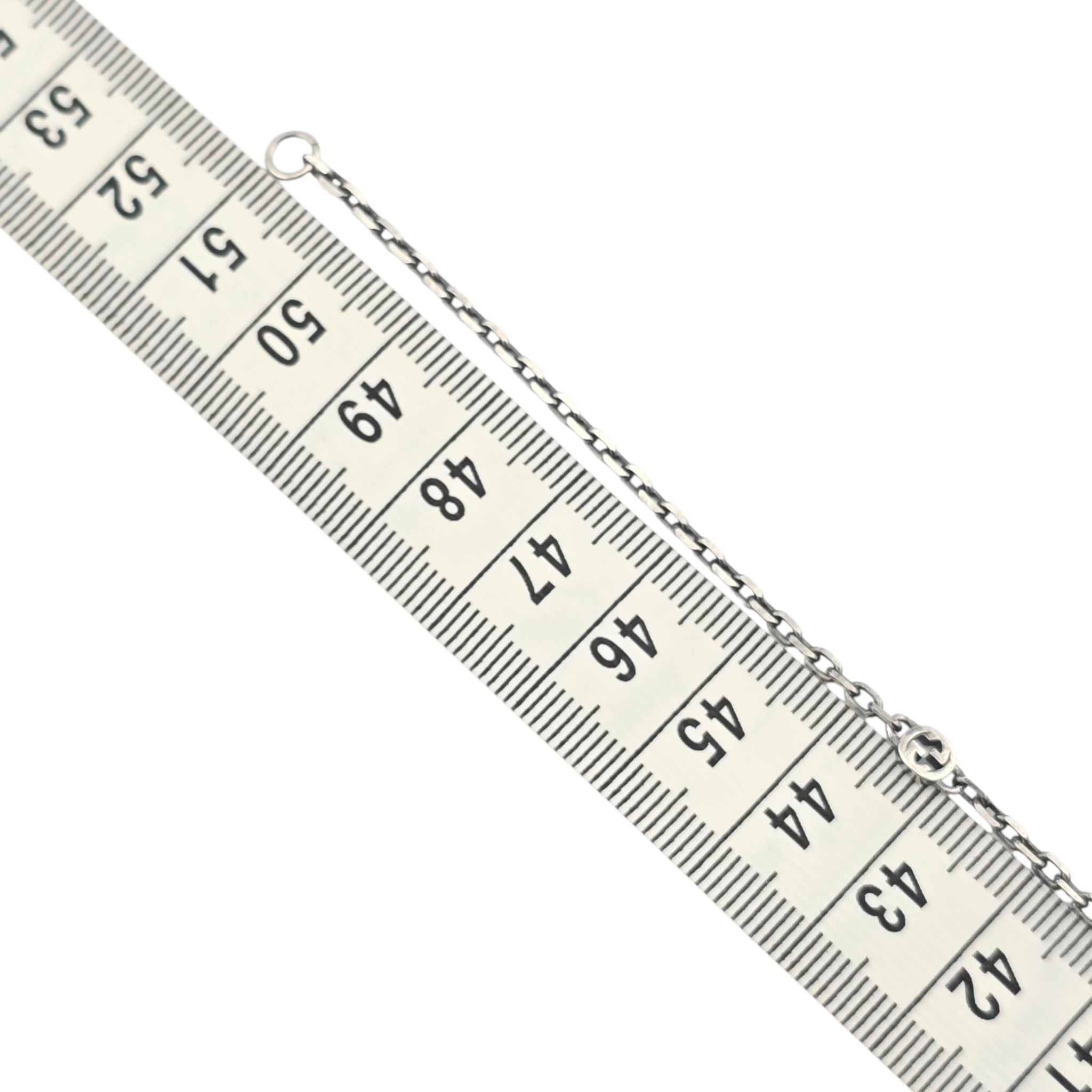 GUCCI Heart Interlocking G Silver Necklace GUCCI