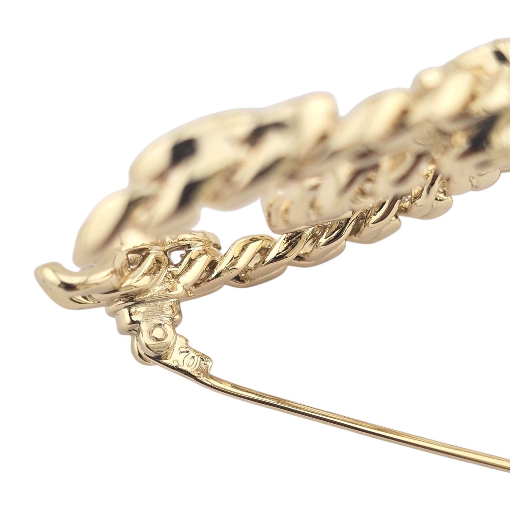 Chanel CC Crystal Gold Brooch 2022 CHANEL