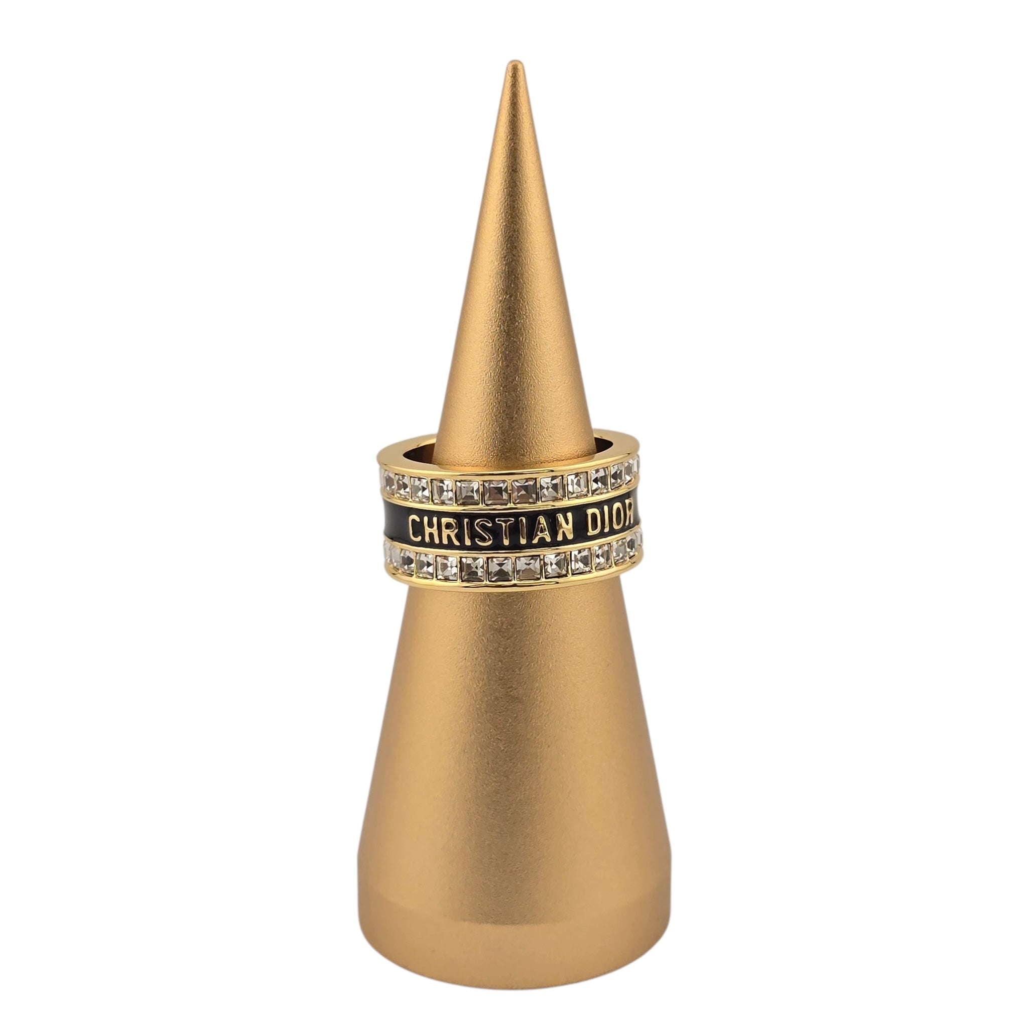 Christian Dior Night Code Black Enamel Ring DIOR