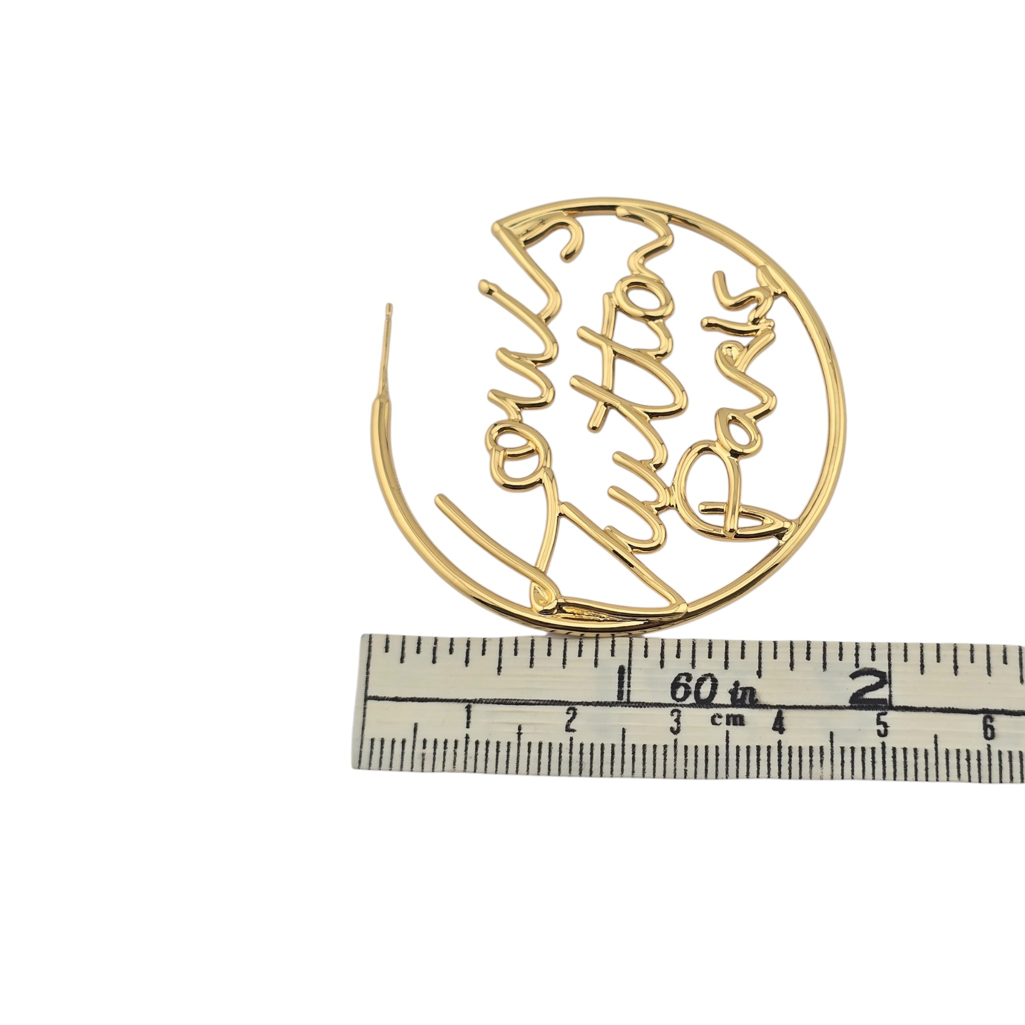 Louis Vuitton LV Script Earrings LOUIS VUITTON