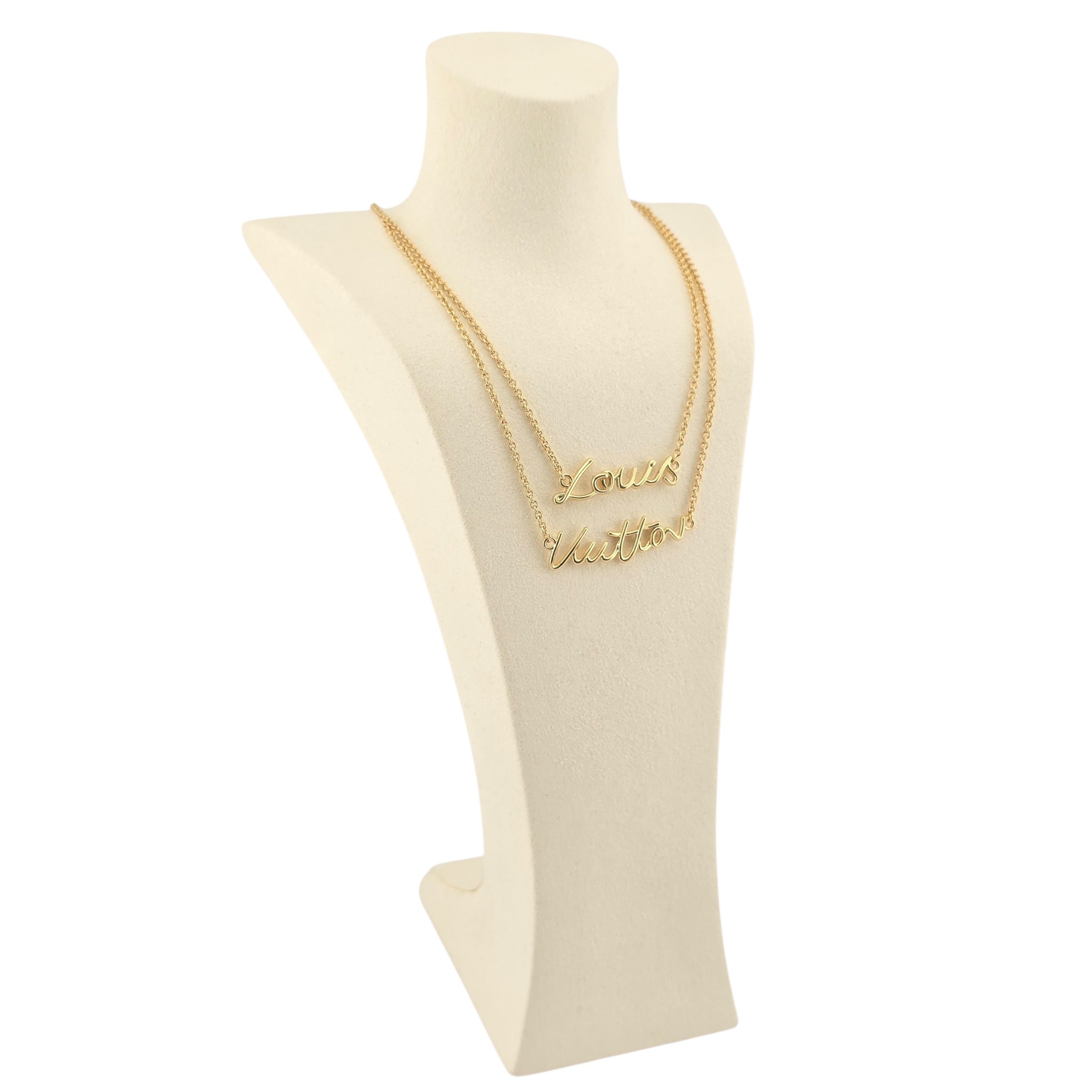Louis Vuitton LV Script Necklace LOUIS VUITTON