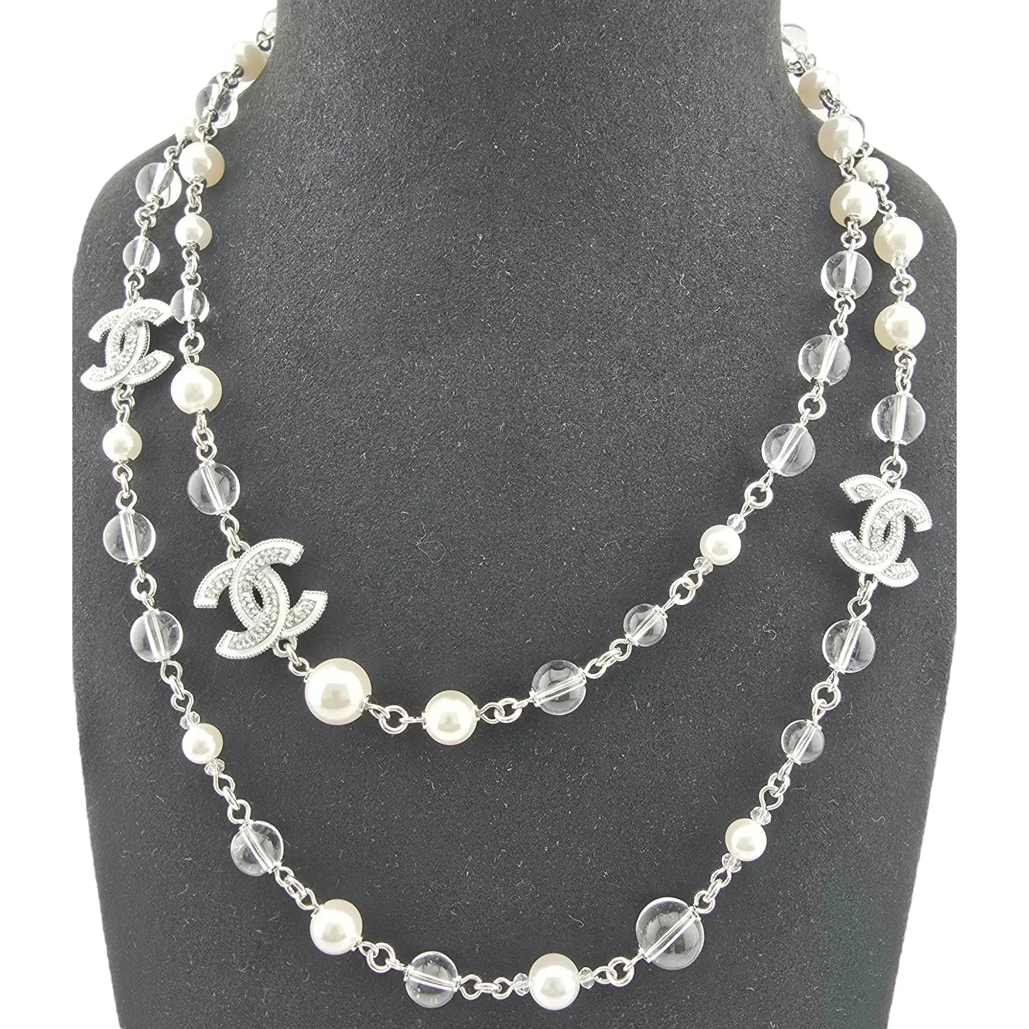 Chanel CC Faux Pearl Long Necklace 2025 CHANEL