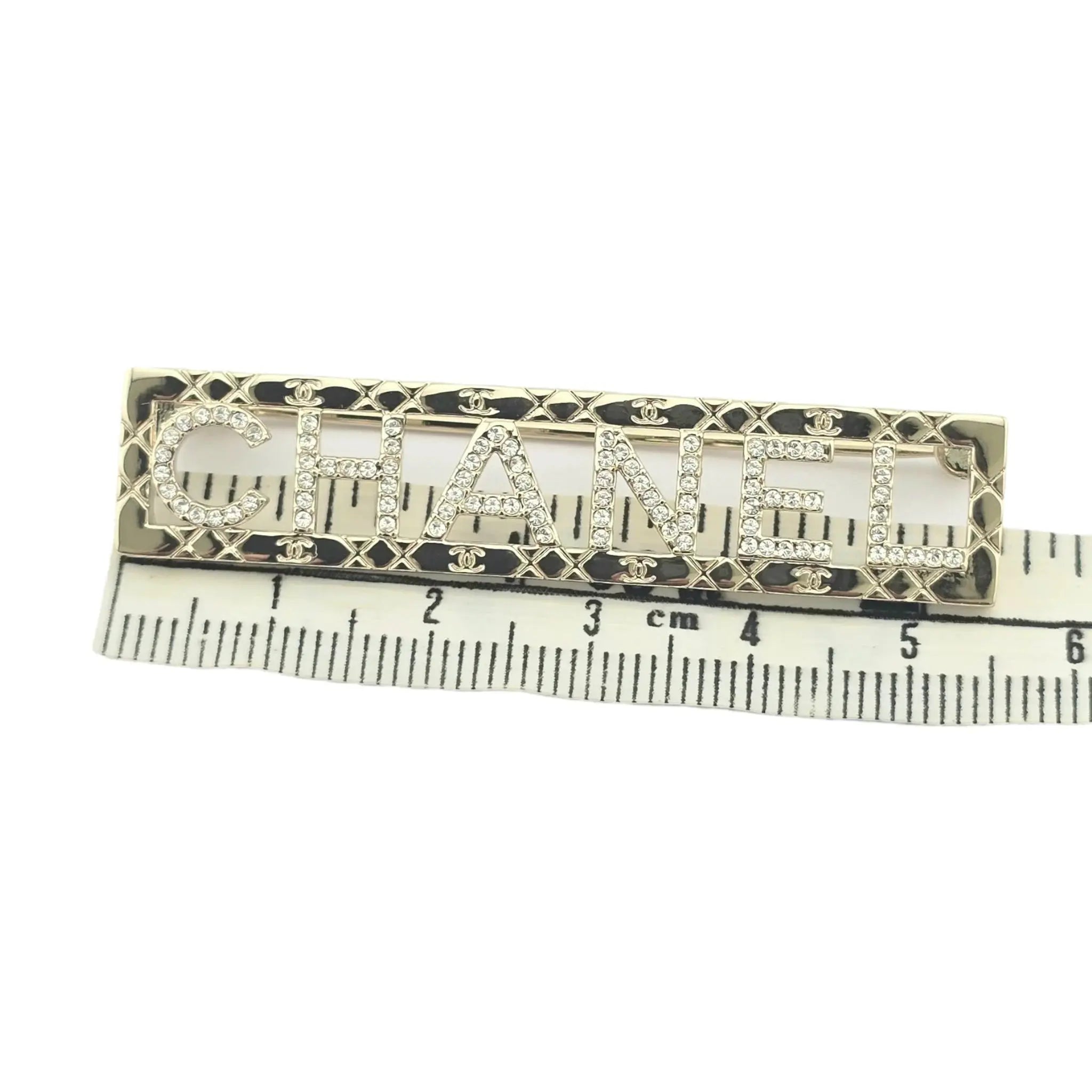 Chanel CC Logo Crystal Brooch 2025 CHANEL