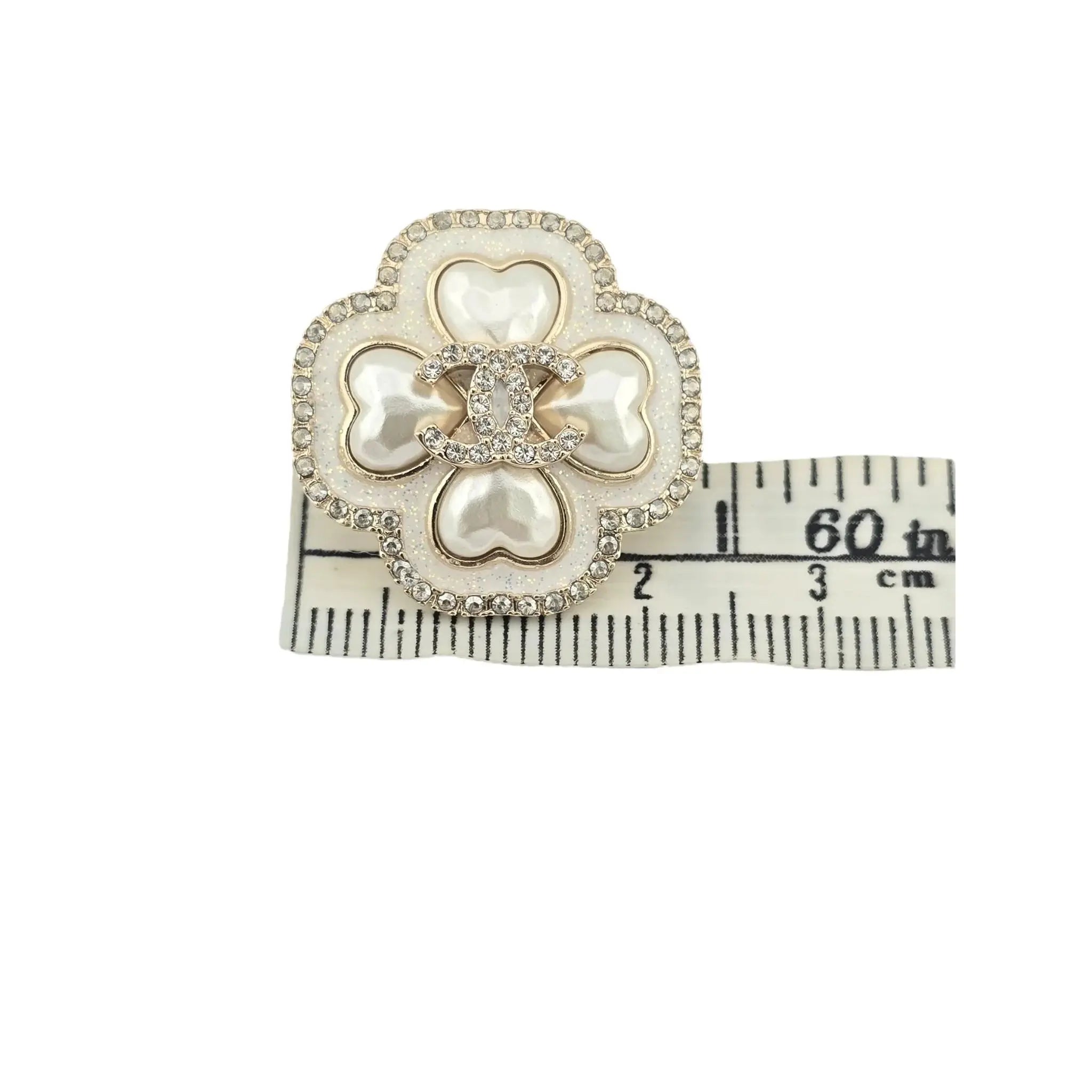 Chanel CC Faux Pearl Resin Hearts Earrings 2024 CHANEL