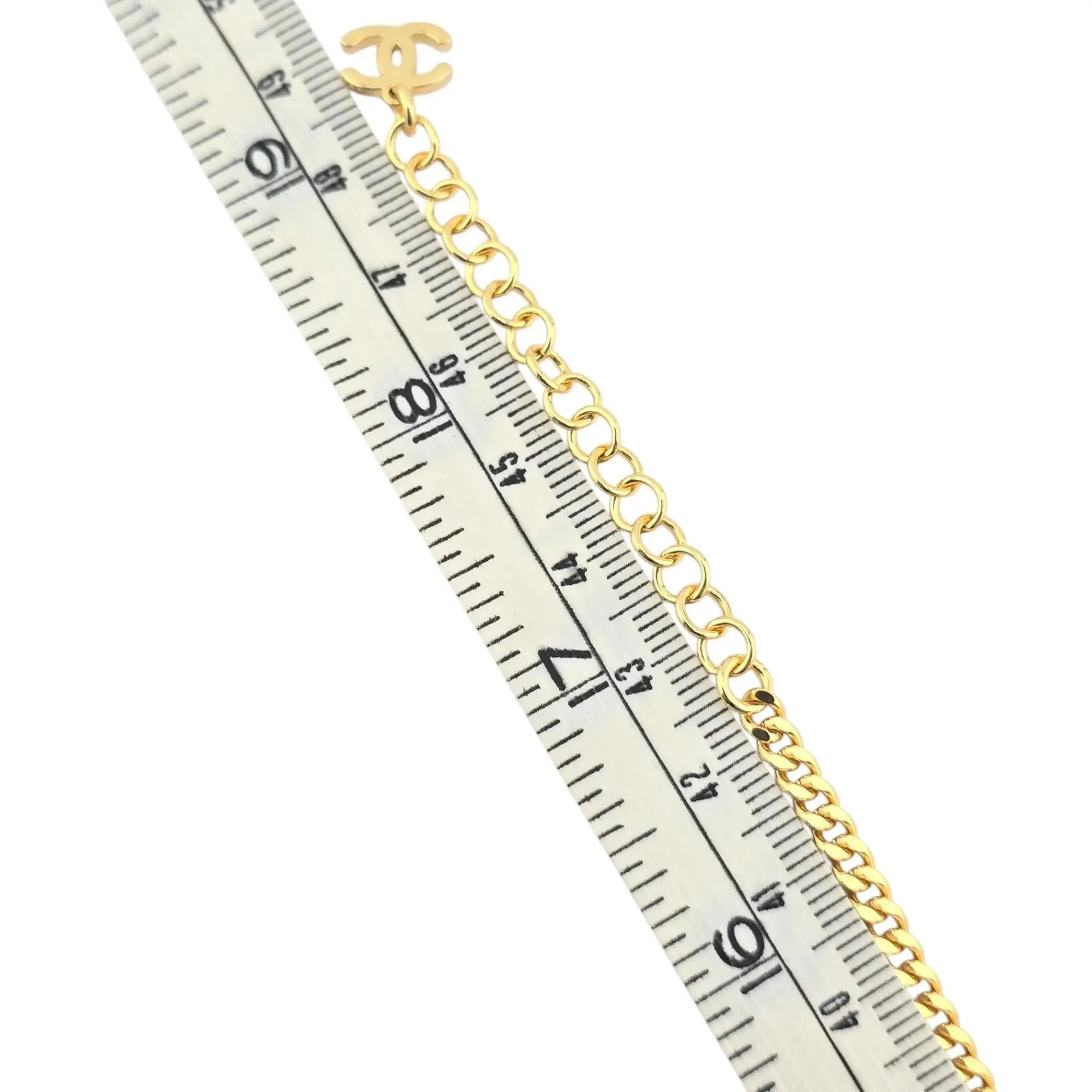 Chanel CC Faux Pearl Leather Necklace 2024 CHANEL