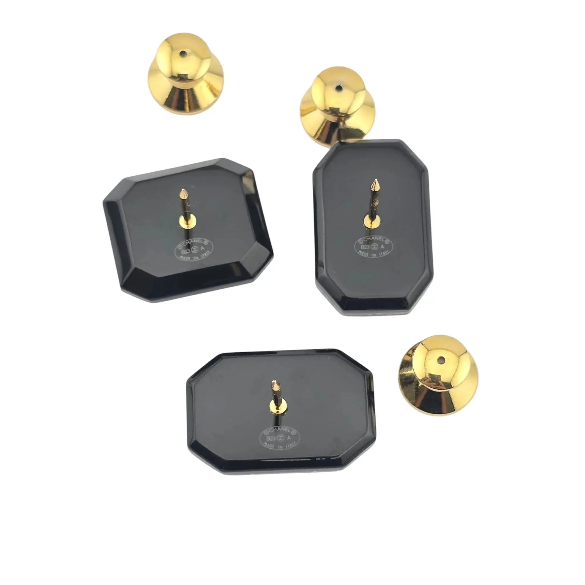 Chanel CC No 5 3 Black Gold Brooch 2023 CHANEL