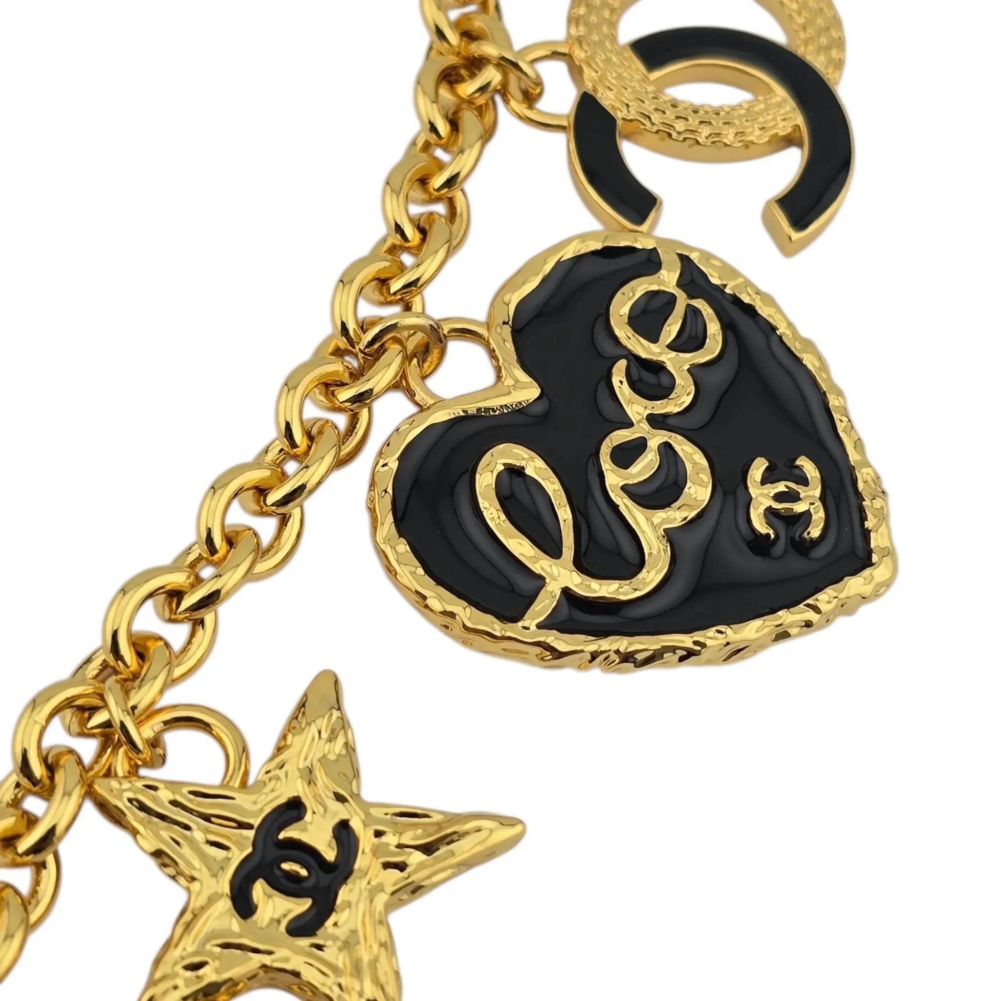Chanel CC Enamel 'Coco Chanel' Charm Necklace B24 CHANEL