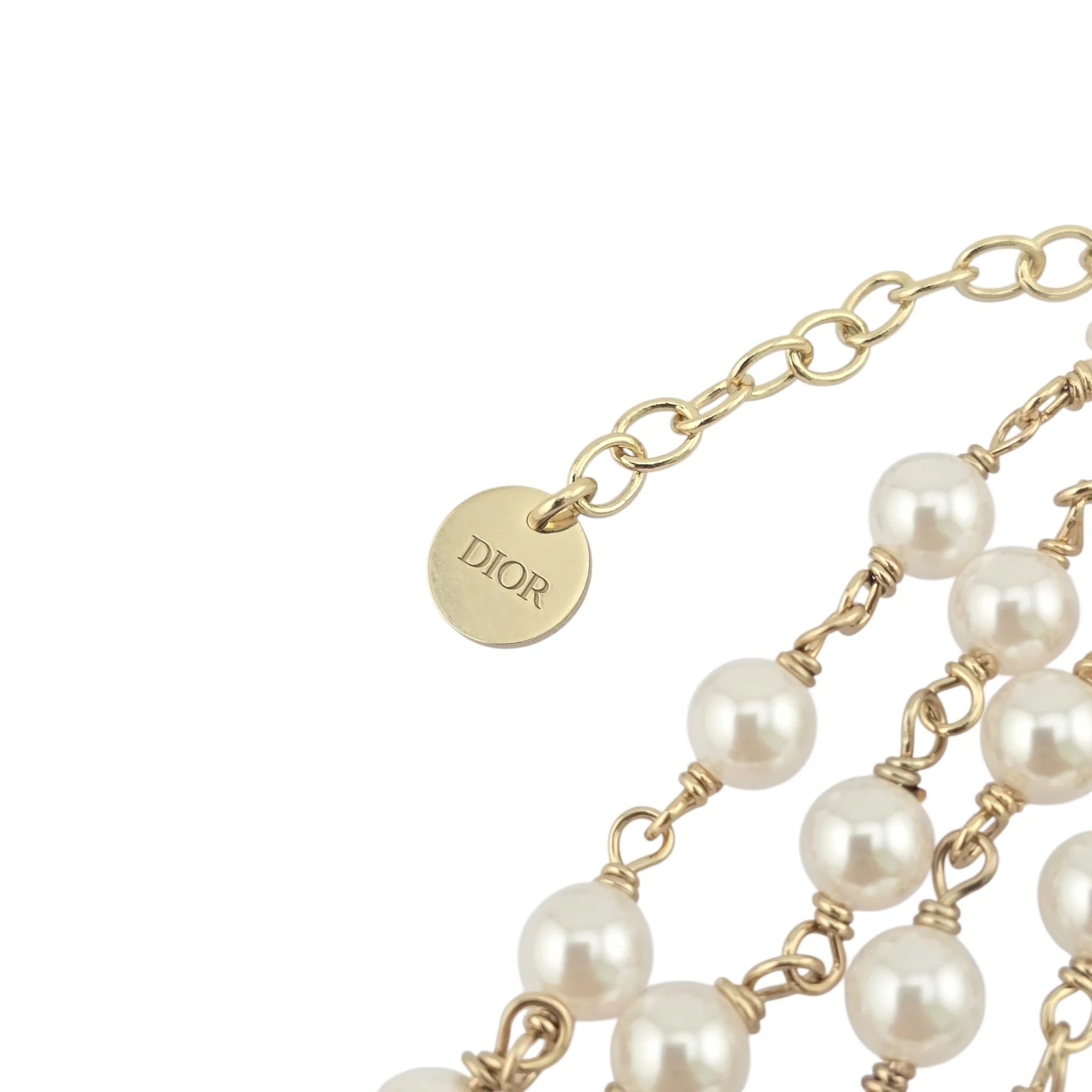 Christian Dior Toile de Jouy Papillon Butterfly Choker Necklace DIOR