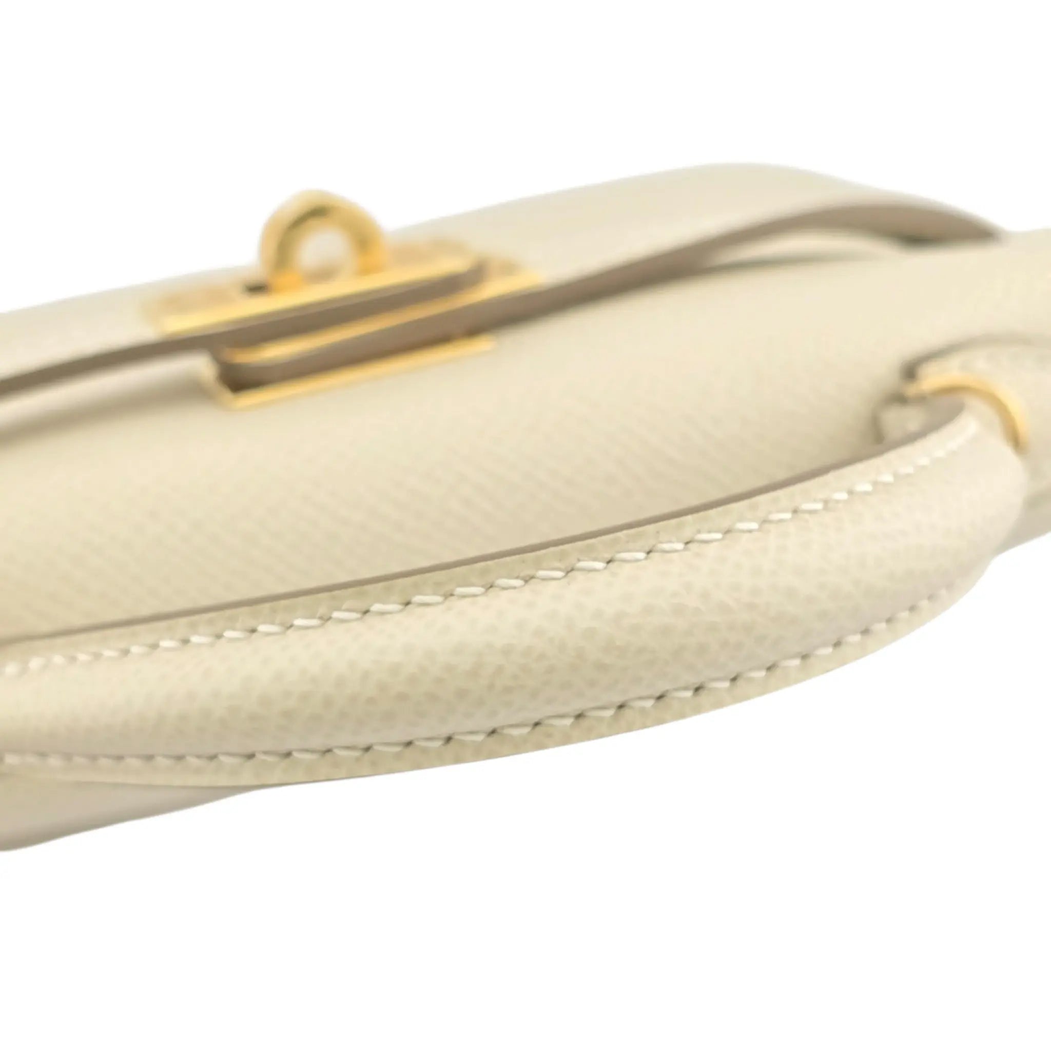 Hermes Mini Kelly II Epsom Craie Gold Hardware Bag HERMES