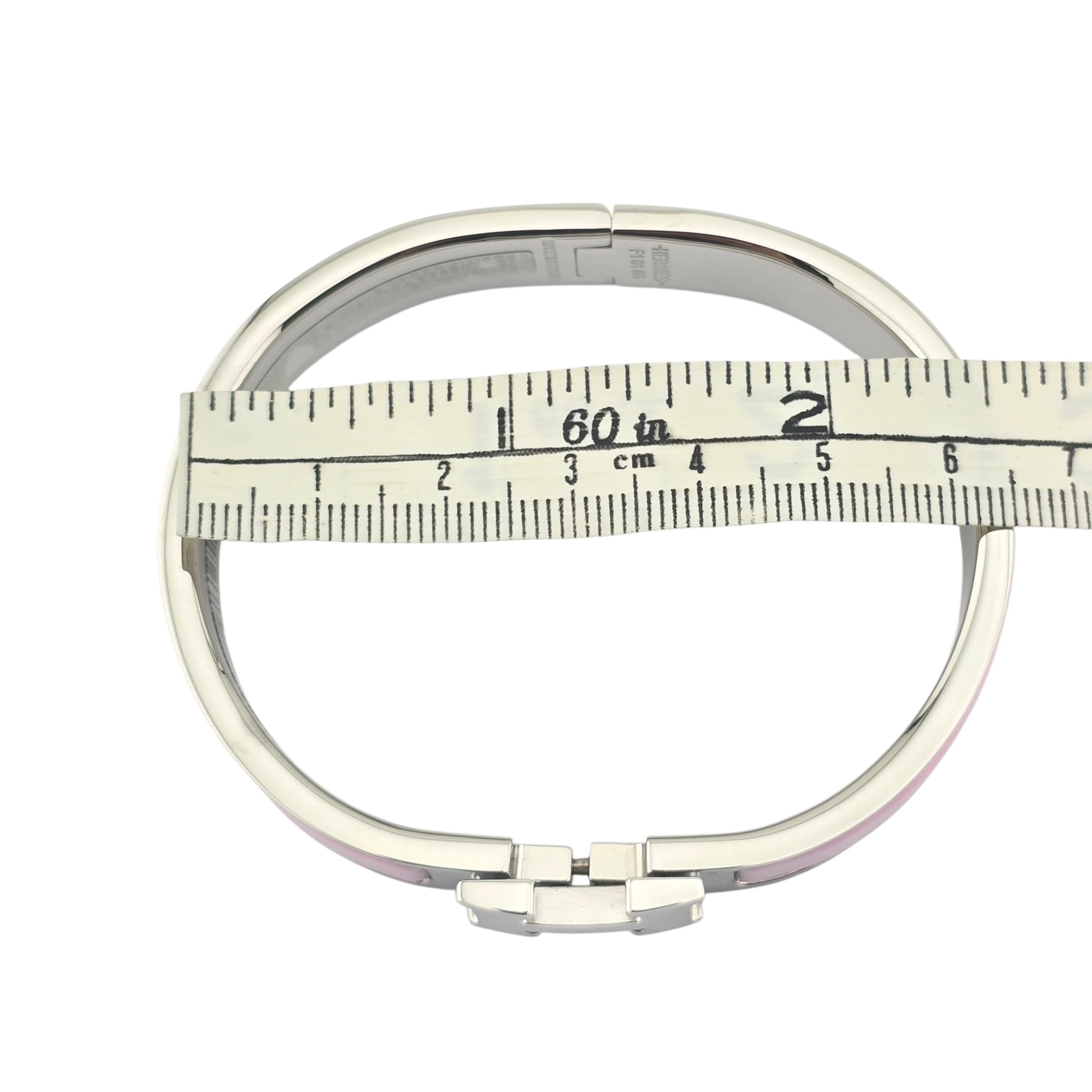 Hermes Clic H Bracelet Pink Palladium GM