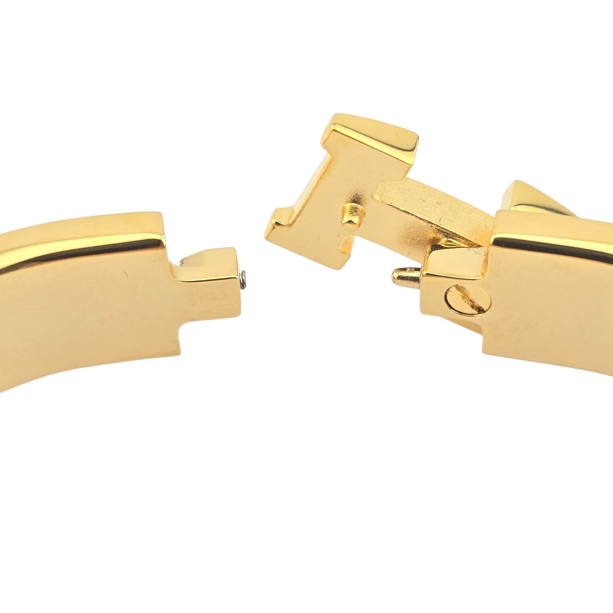 Hermes Clic H Bracelet Pink Gold GM