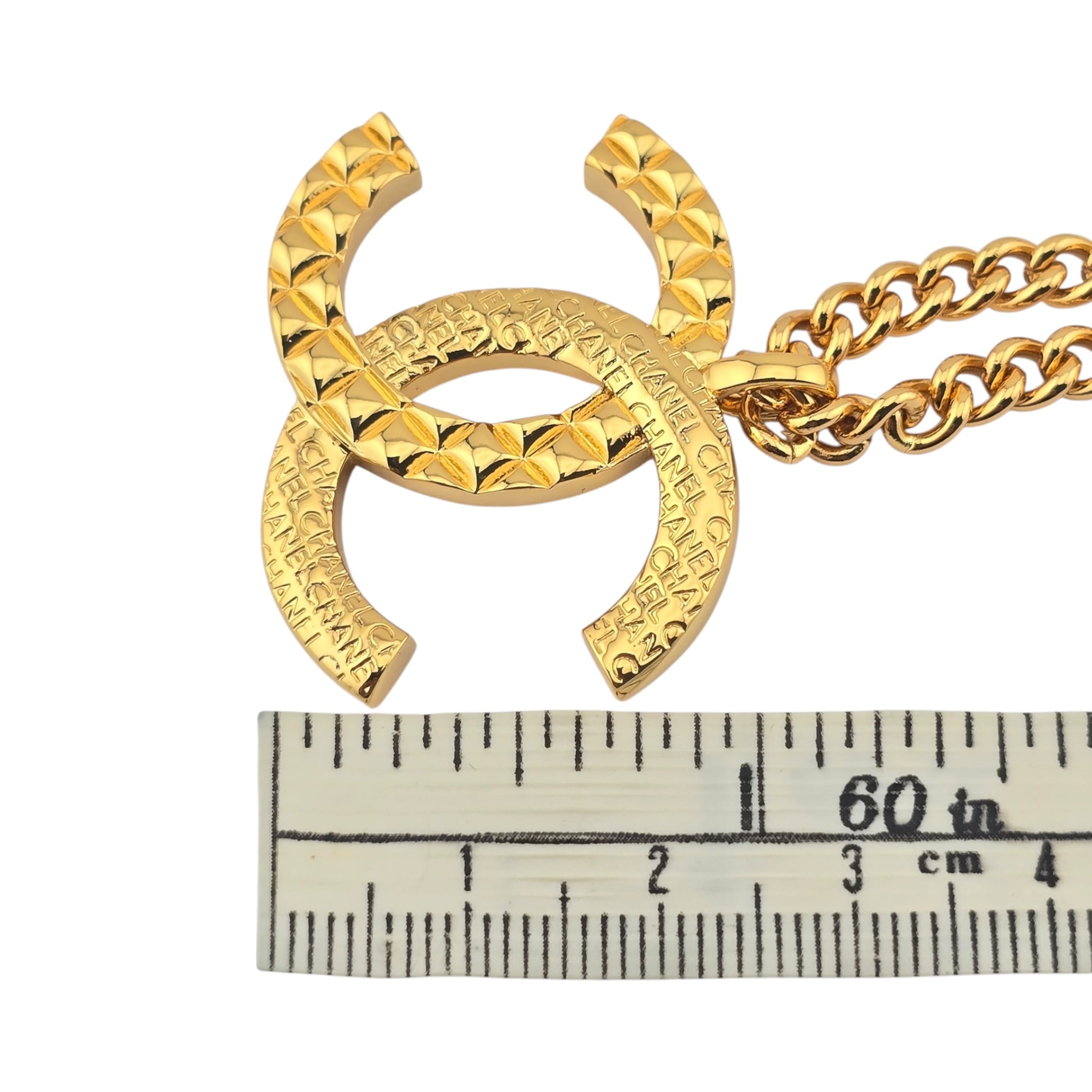 Chanel CC F24 Gold Pendant Necklace 2024 CHANEL