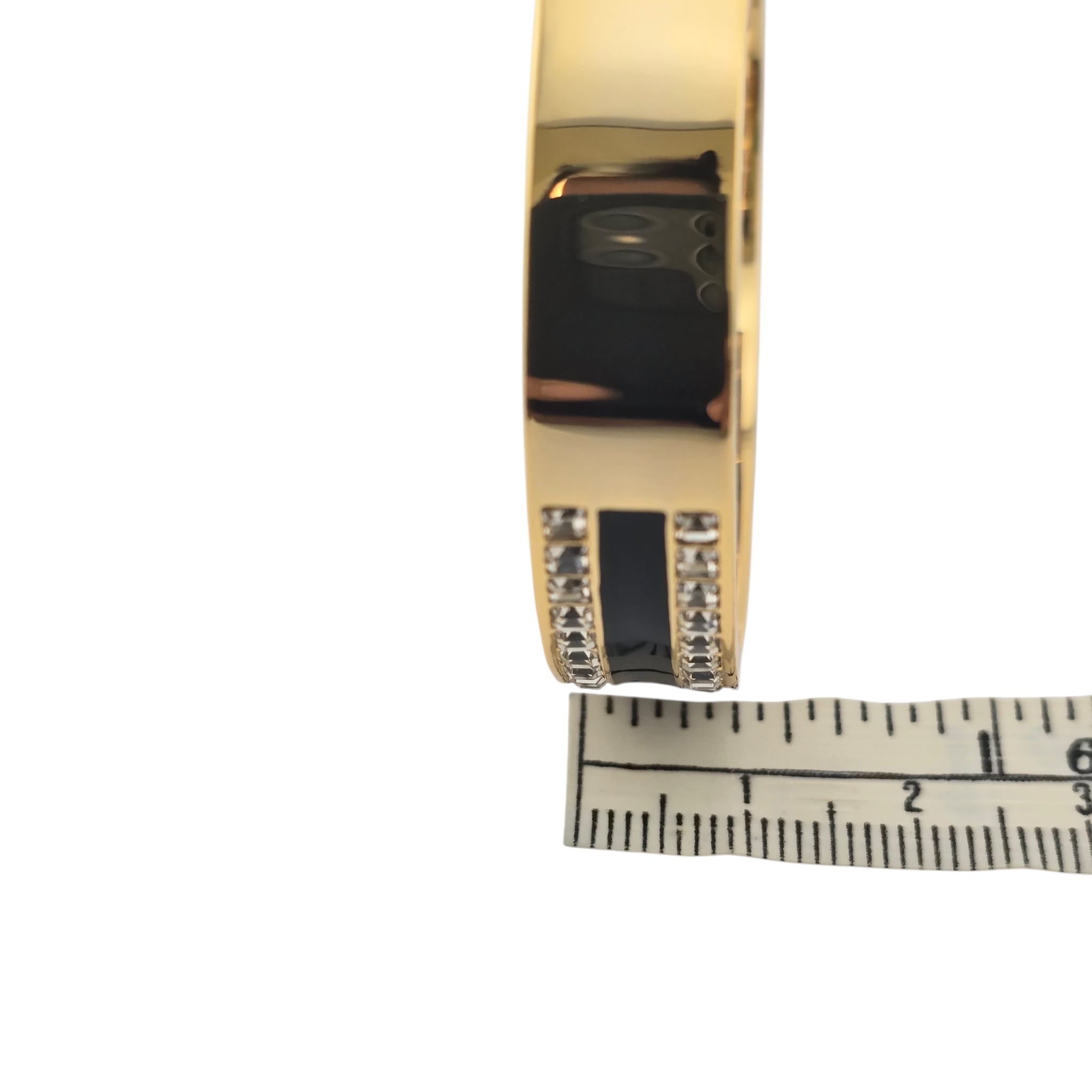 Christian Dior Night Code Bangle Black Enamel Bracelet DIOR