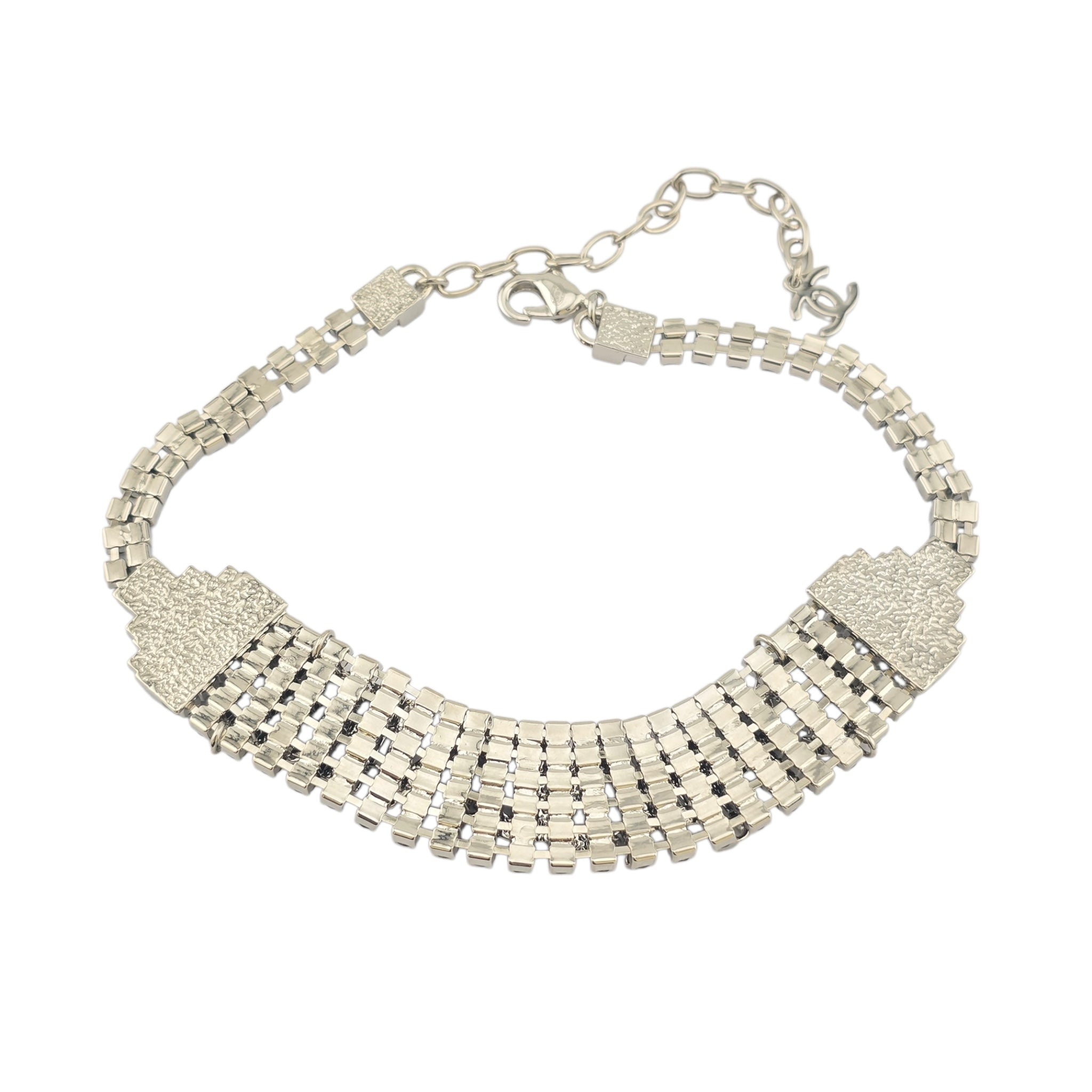 Chanel CC Black Crystal Choker Necklace 2020 CHANEL