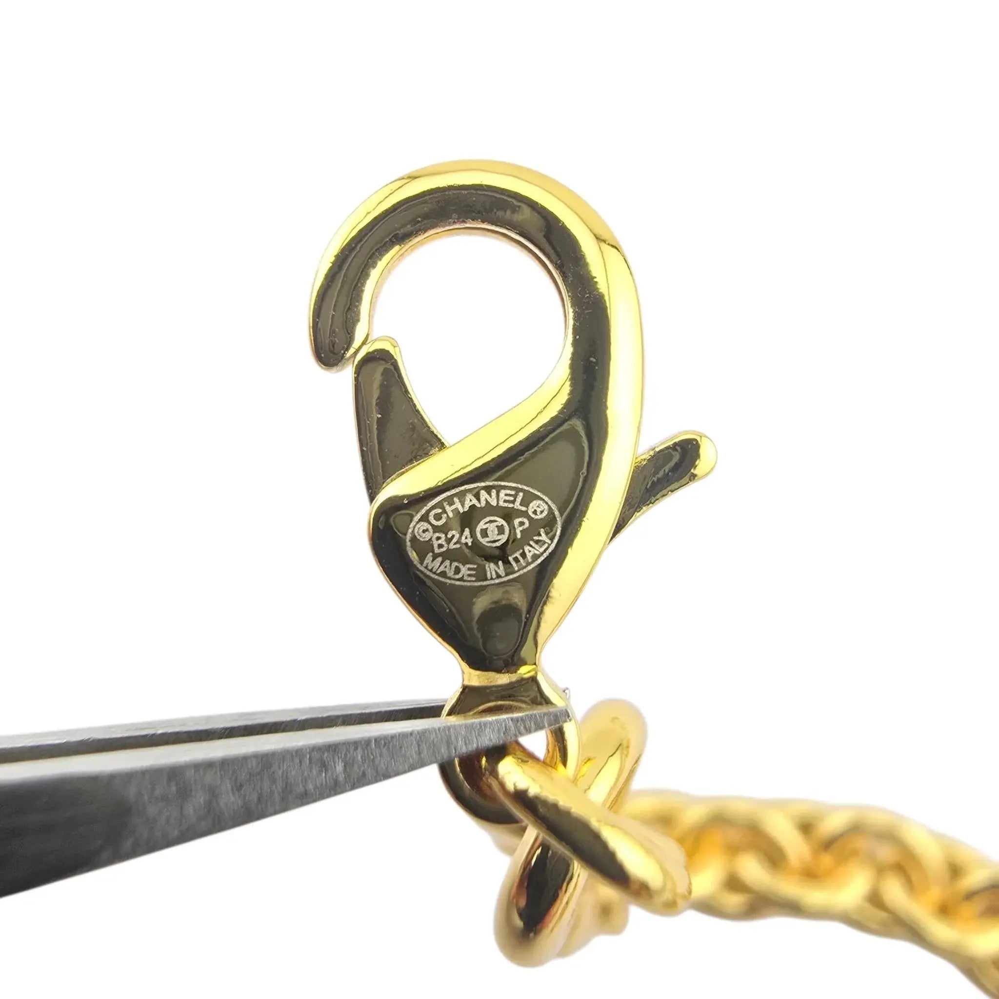 Chanel CC Enamel 'Coco Chanel' Charm Necklace B24 CHANEL