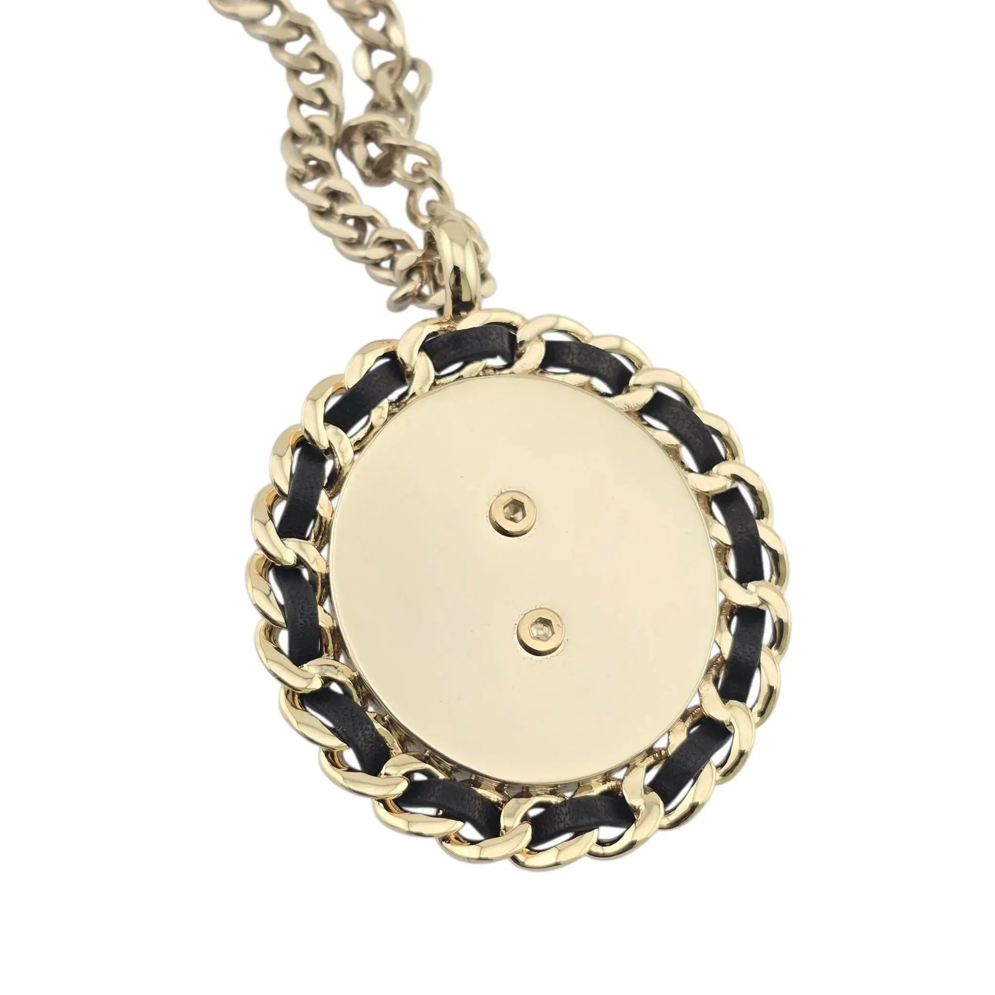 Chanel CC Denim Pendant Necklace 2025 CHANEL