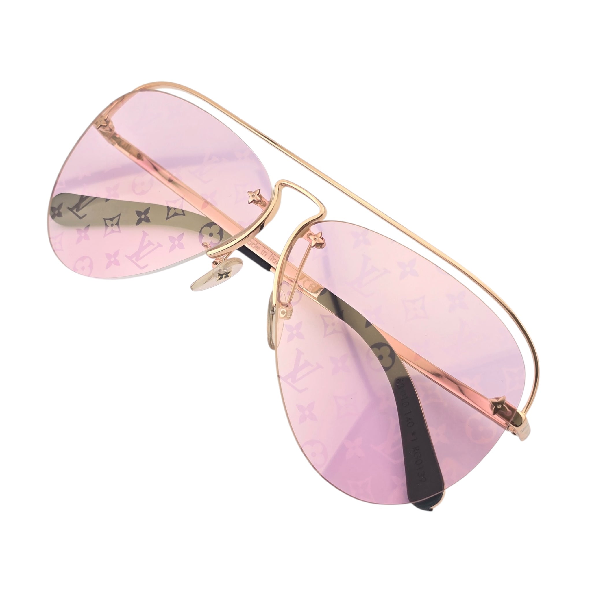 LOUIS VUITTON LV GREASE GOLD SUNGLASSES