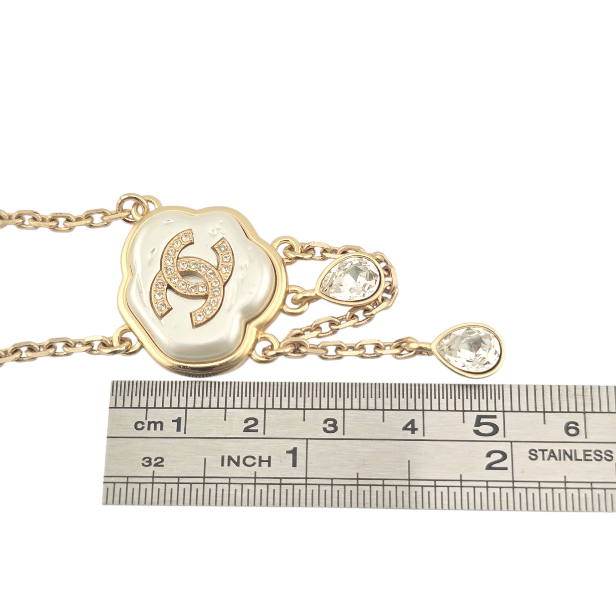 Chanel CC White Pendant Necklace 2025