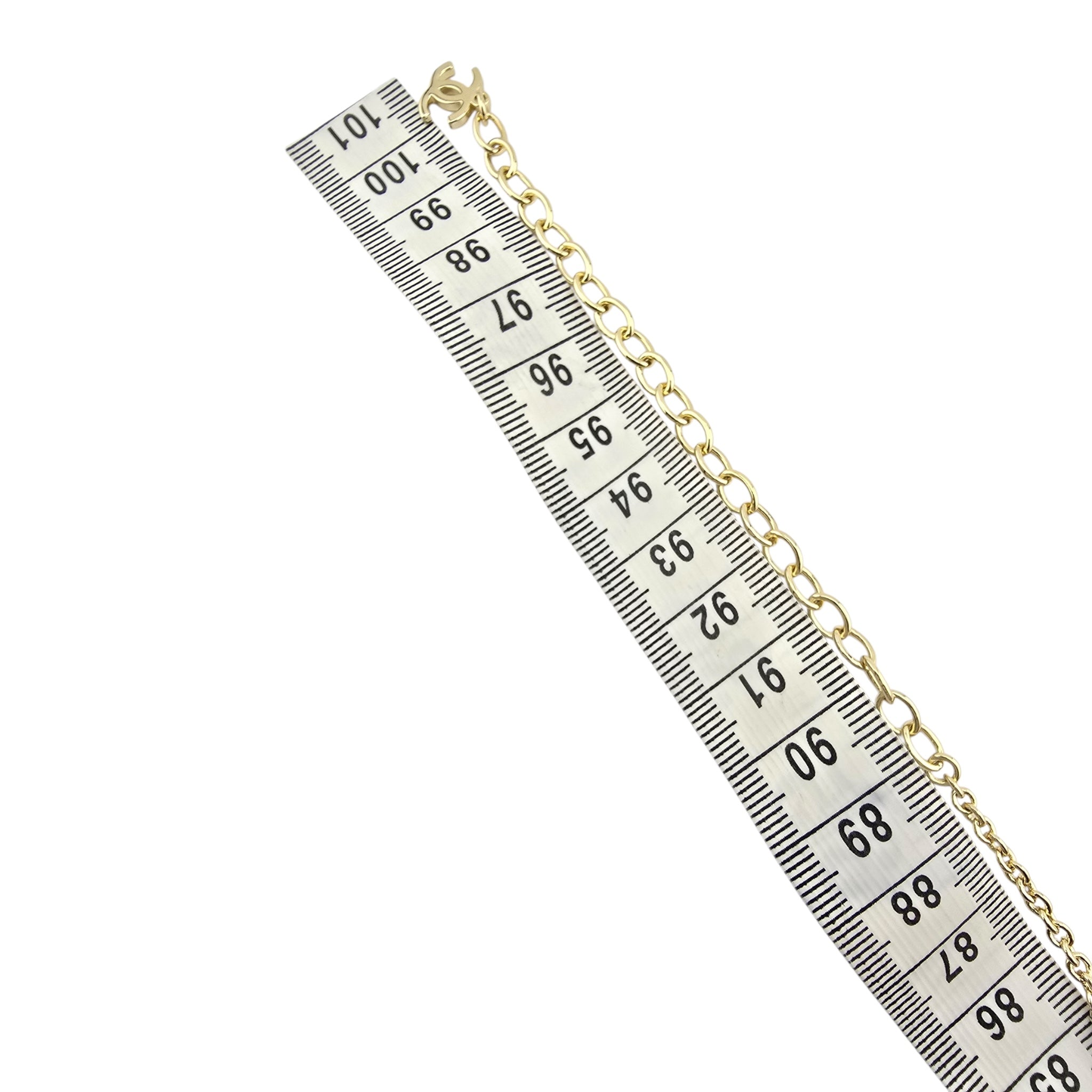 Chanel CC Long Necklace Gold Hearts 2023 CHANEL