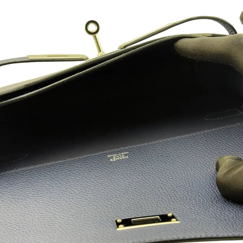 Hermès Kelly Depeches 25 Bleu Saphir Togo PHW HERMES