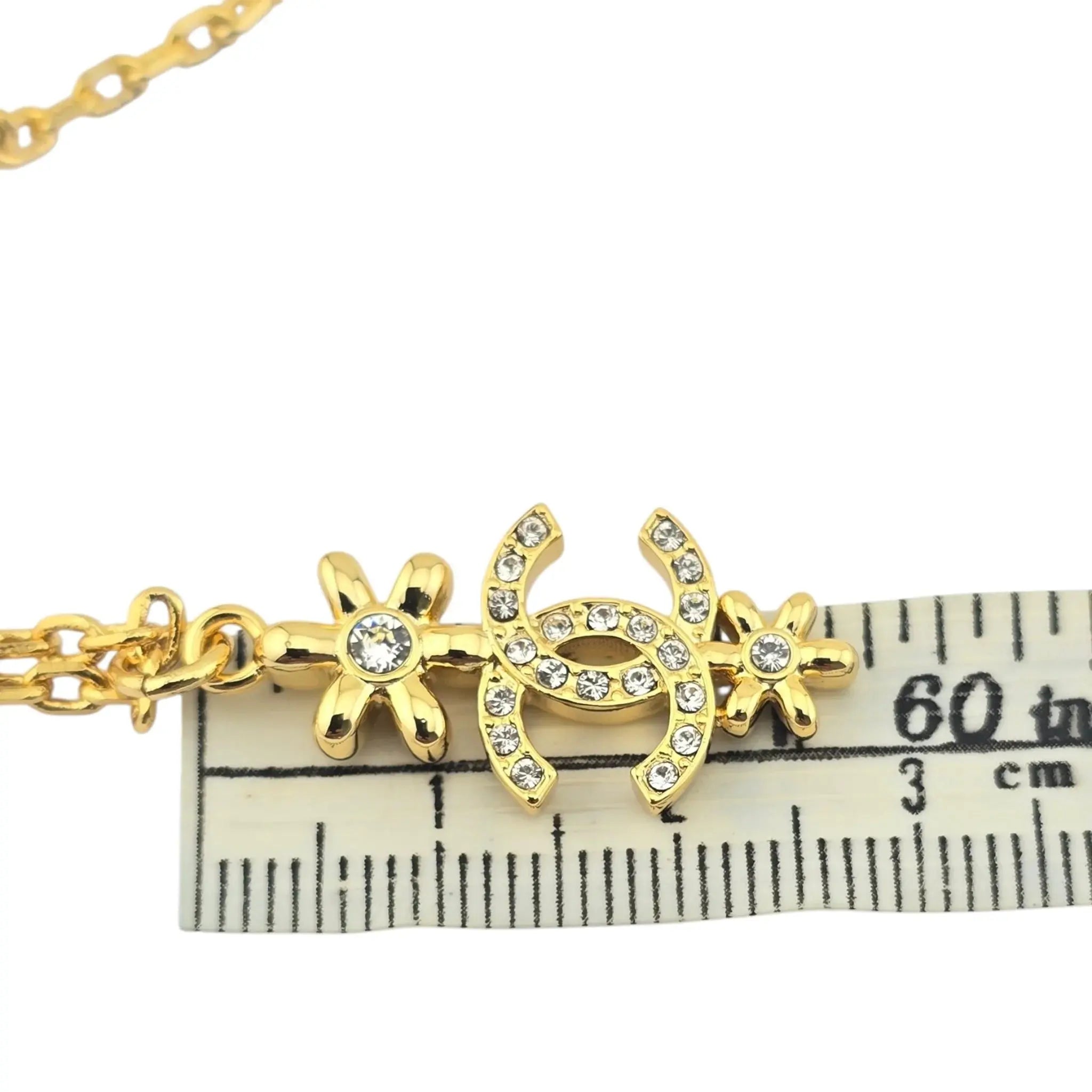 Chanel CC Gold Floral Necklace 2023 CHANEL