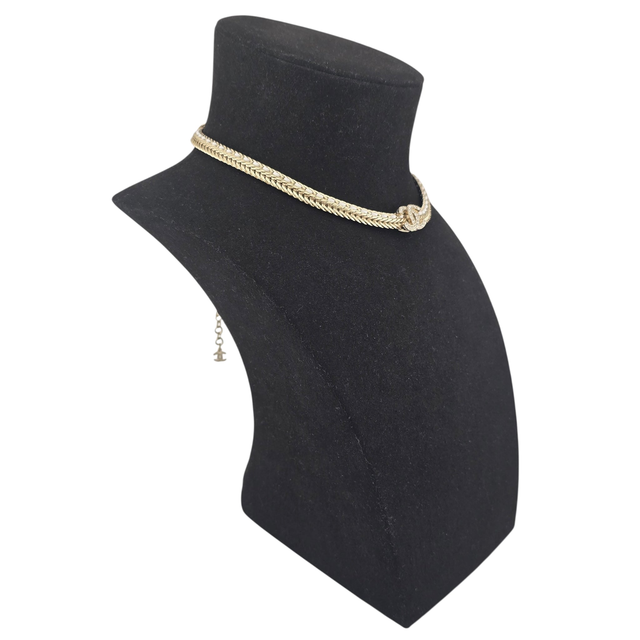 Chanel CC Leather Choker Necklace 2022 CHANEL