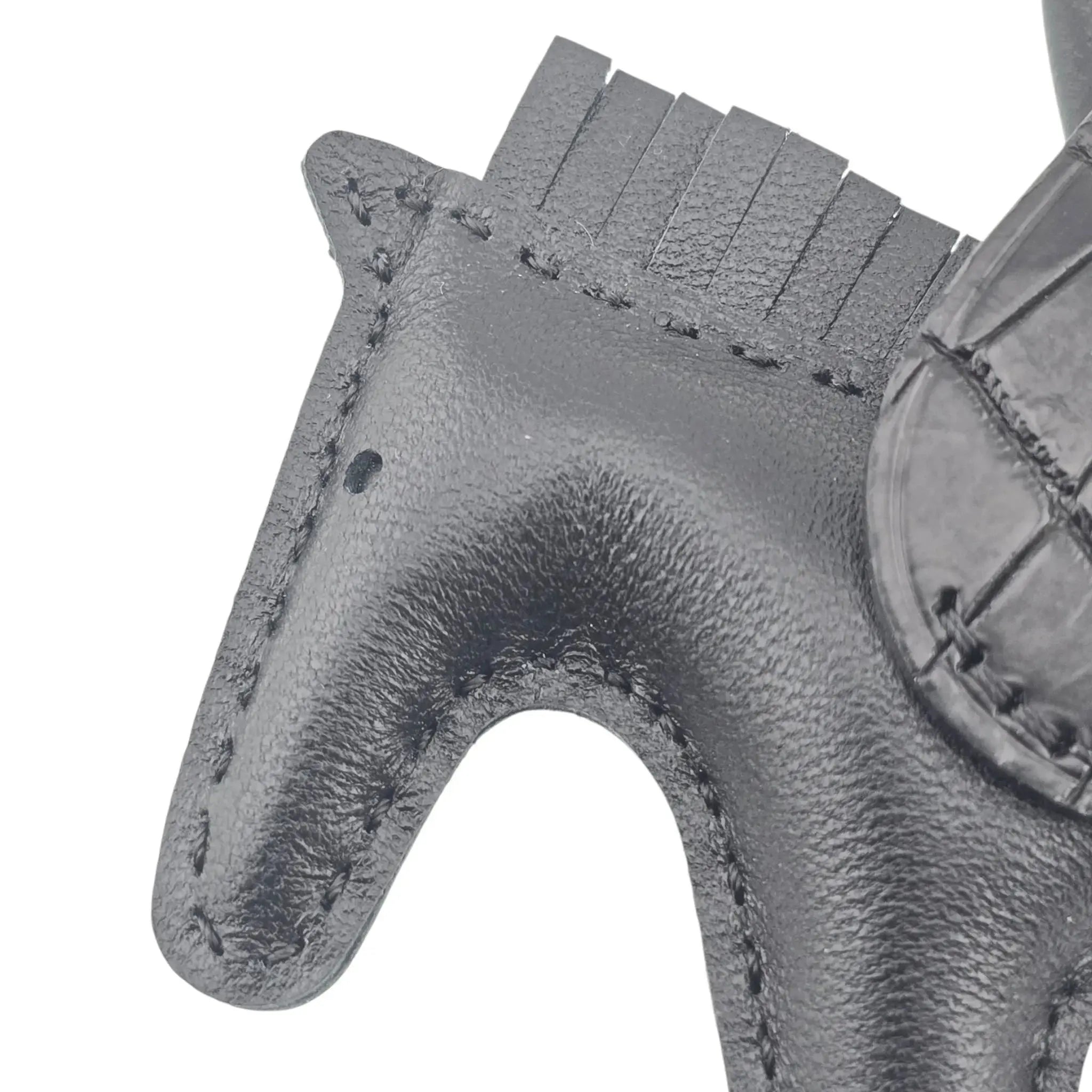 Hermès Rodeo Pegase So Noir Black Leather and Alligator Touch PM Charm Bag HERMES