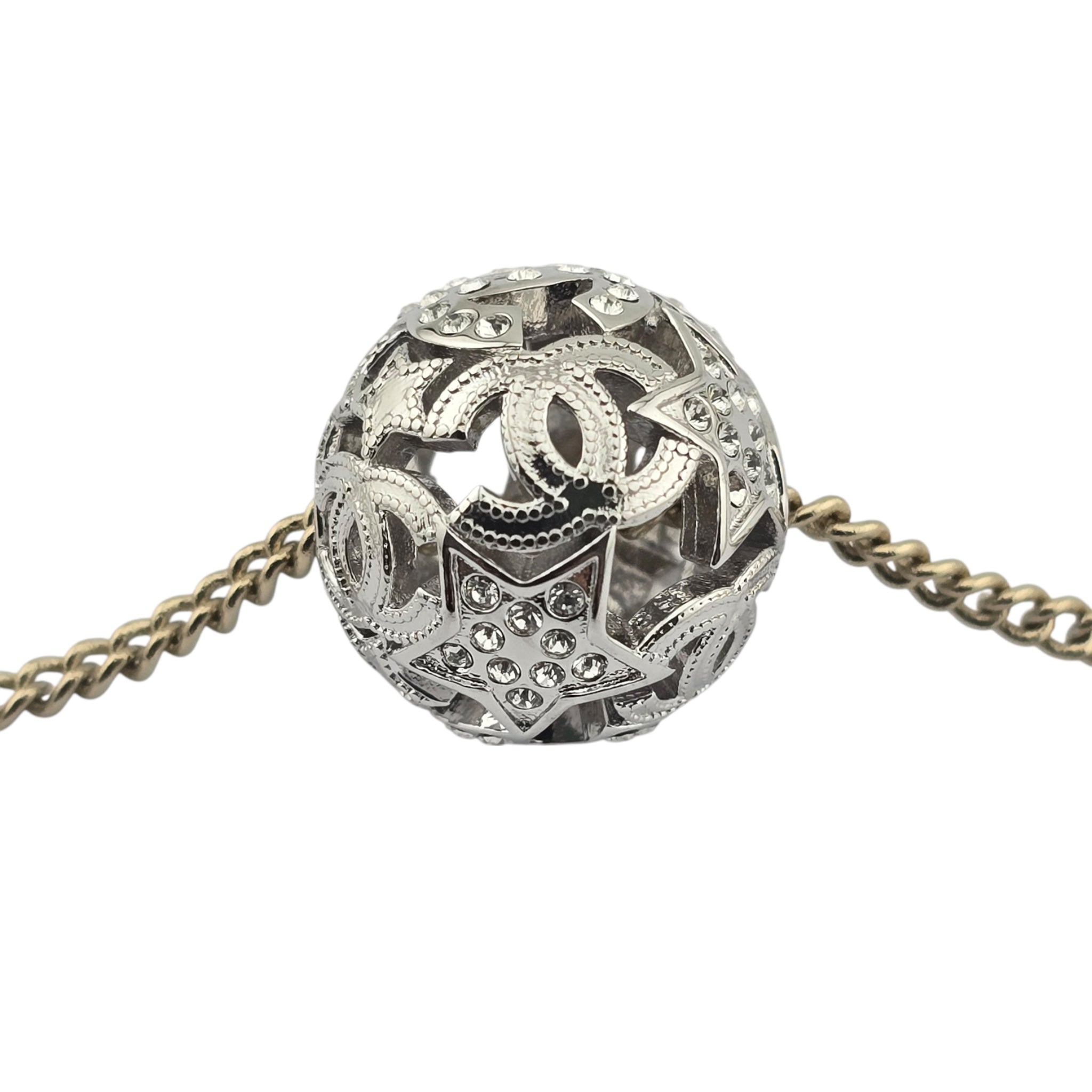 Chanel CC Ball Pendant Gold Necklace 2025 CHANEL