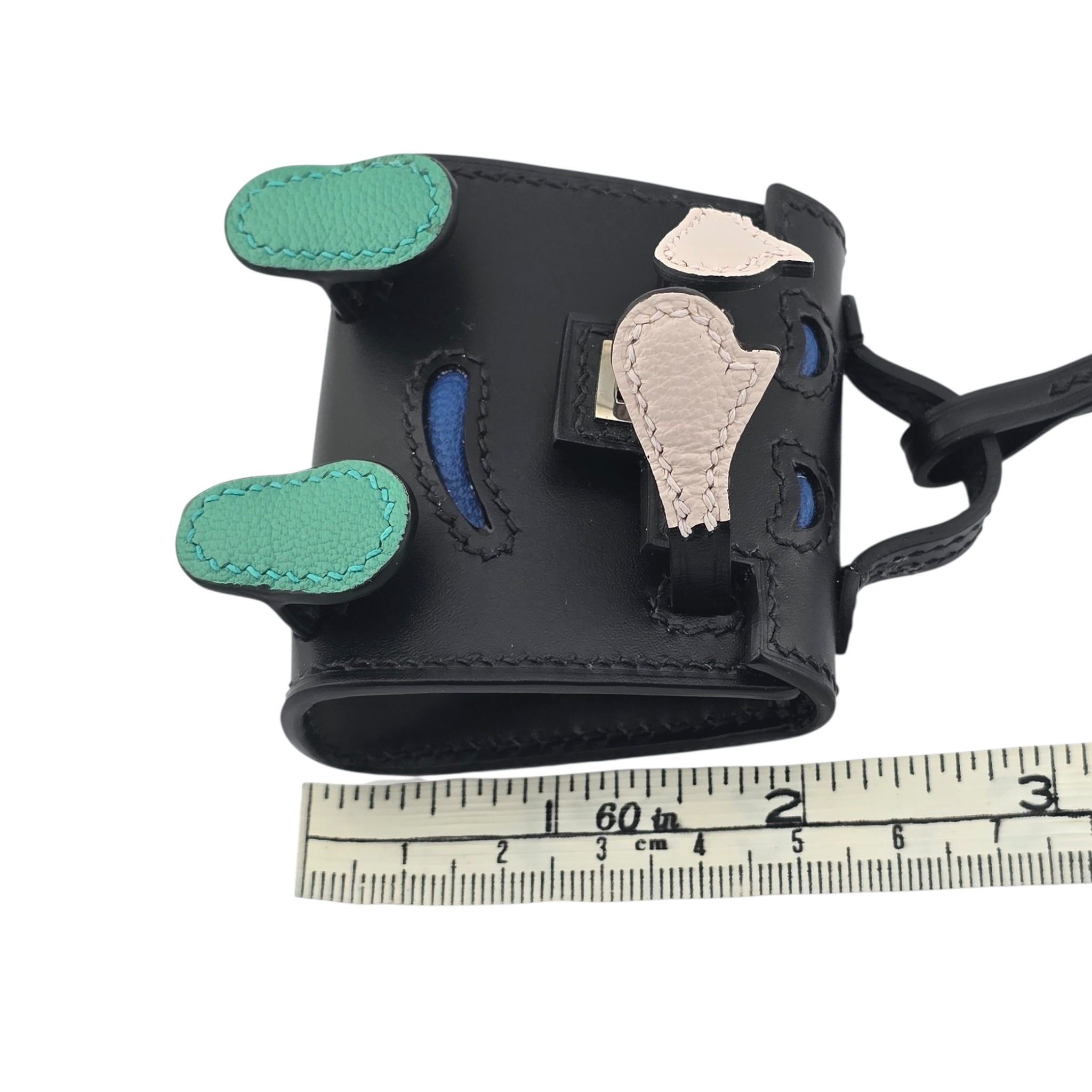 Hermes Quelle Idole Kelly Doll Bag Charm Noir Black