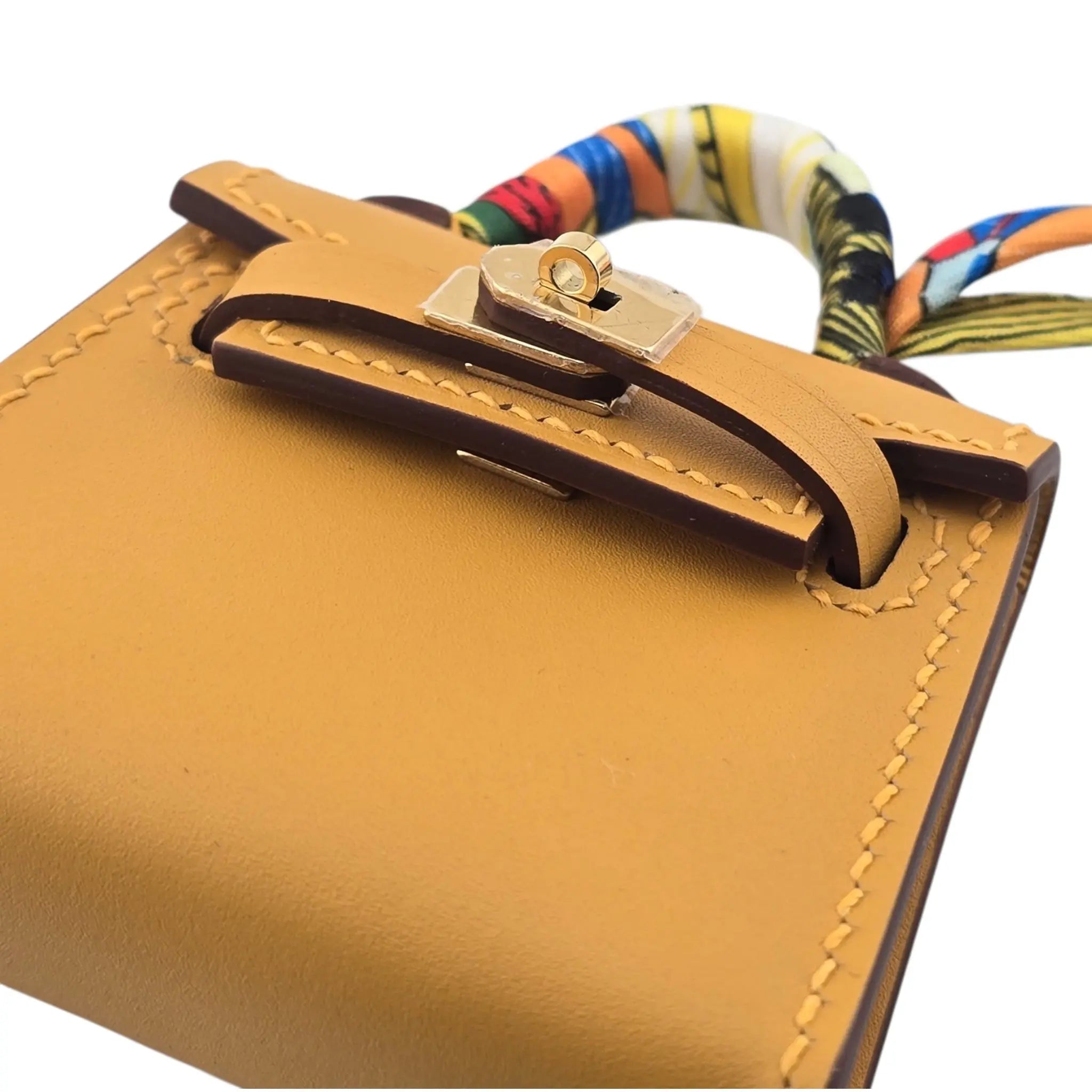 Hermes Mini Kelly Twilly Bag Charm Jaune Foin HERMES