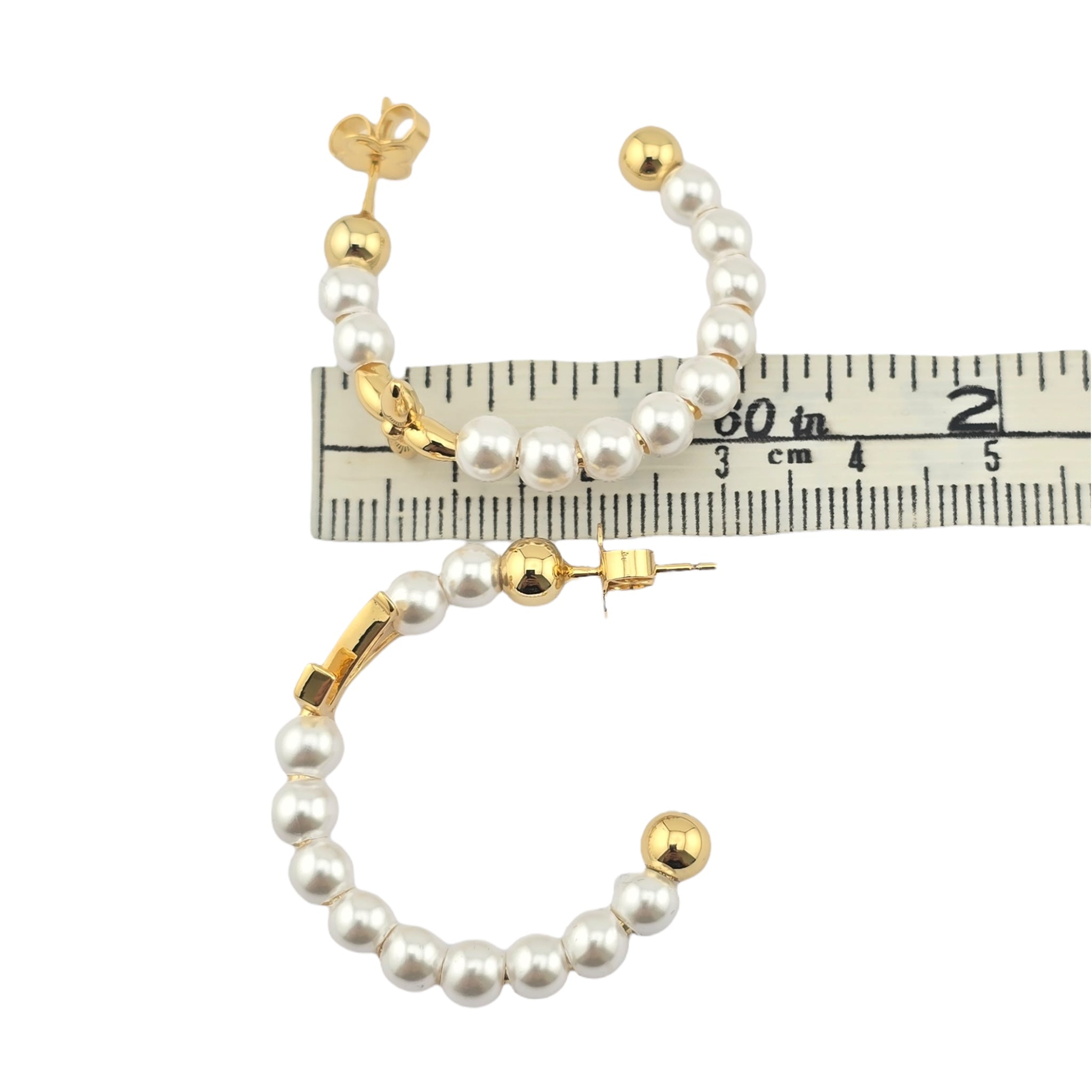 Louis Vuitton My LV Pearl Hoop Earrings