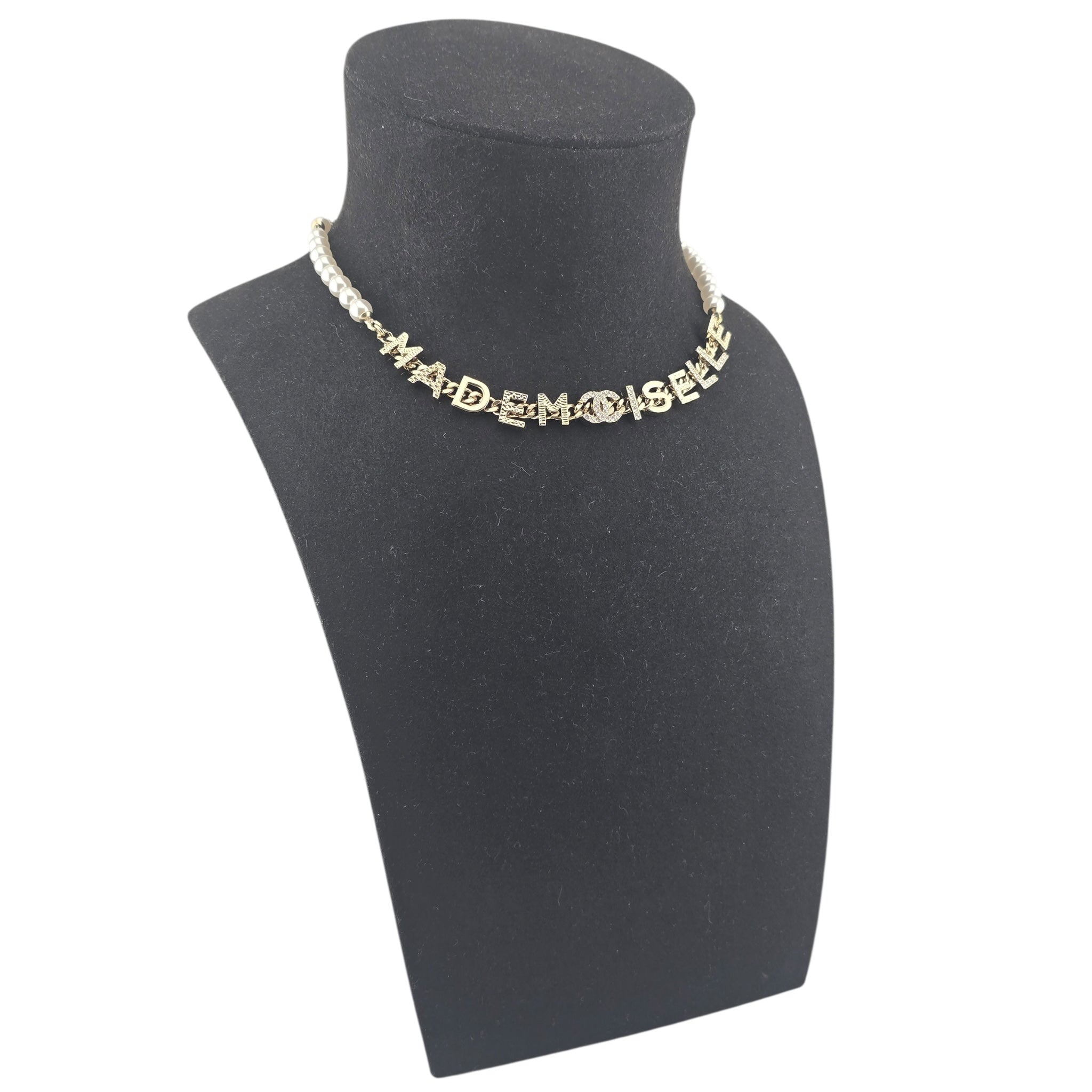 Chanel CC Gold Faux Pearl Necklace 2022 CHANEL