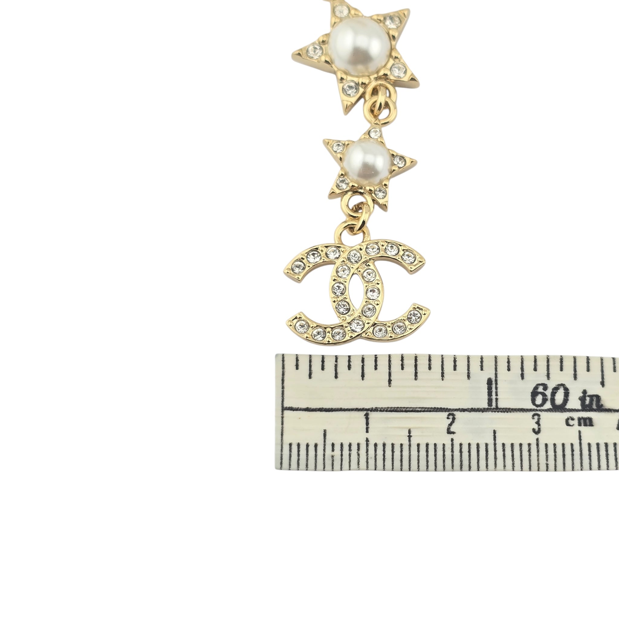 Chanel CC Gold Stars Drop Earrings 2024 CHANEL