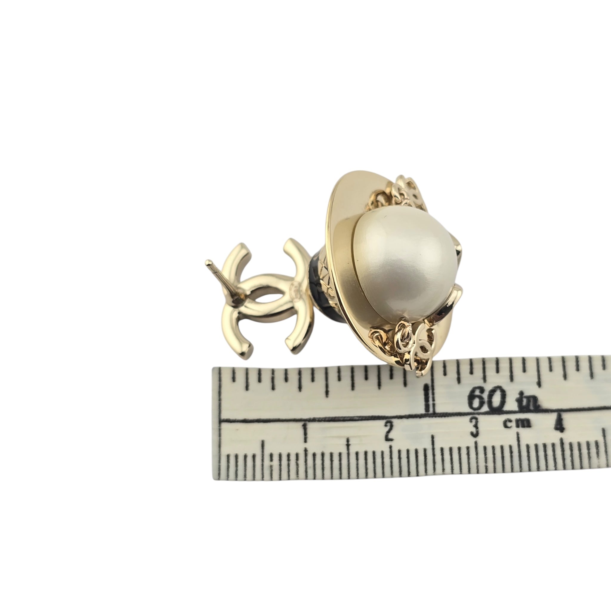 Chanel CC Robot Gabrielle Doll Black Earrings 25B CHANEL