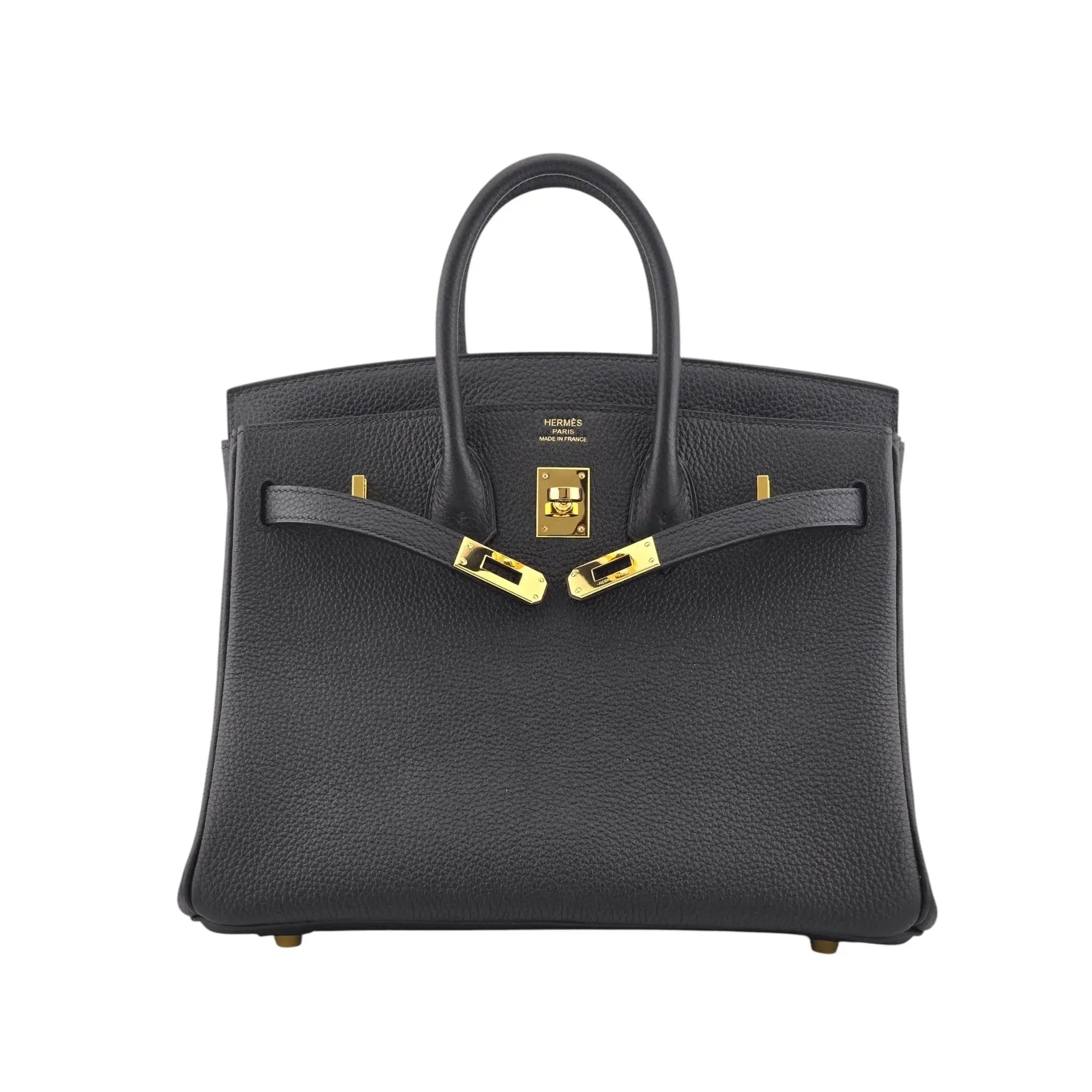 Hermes Birkin 25 Noir Togo GHW #W 2024 Bag HERMES