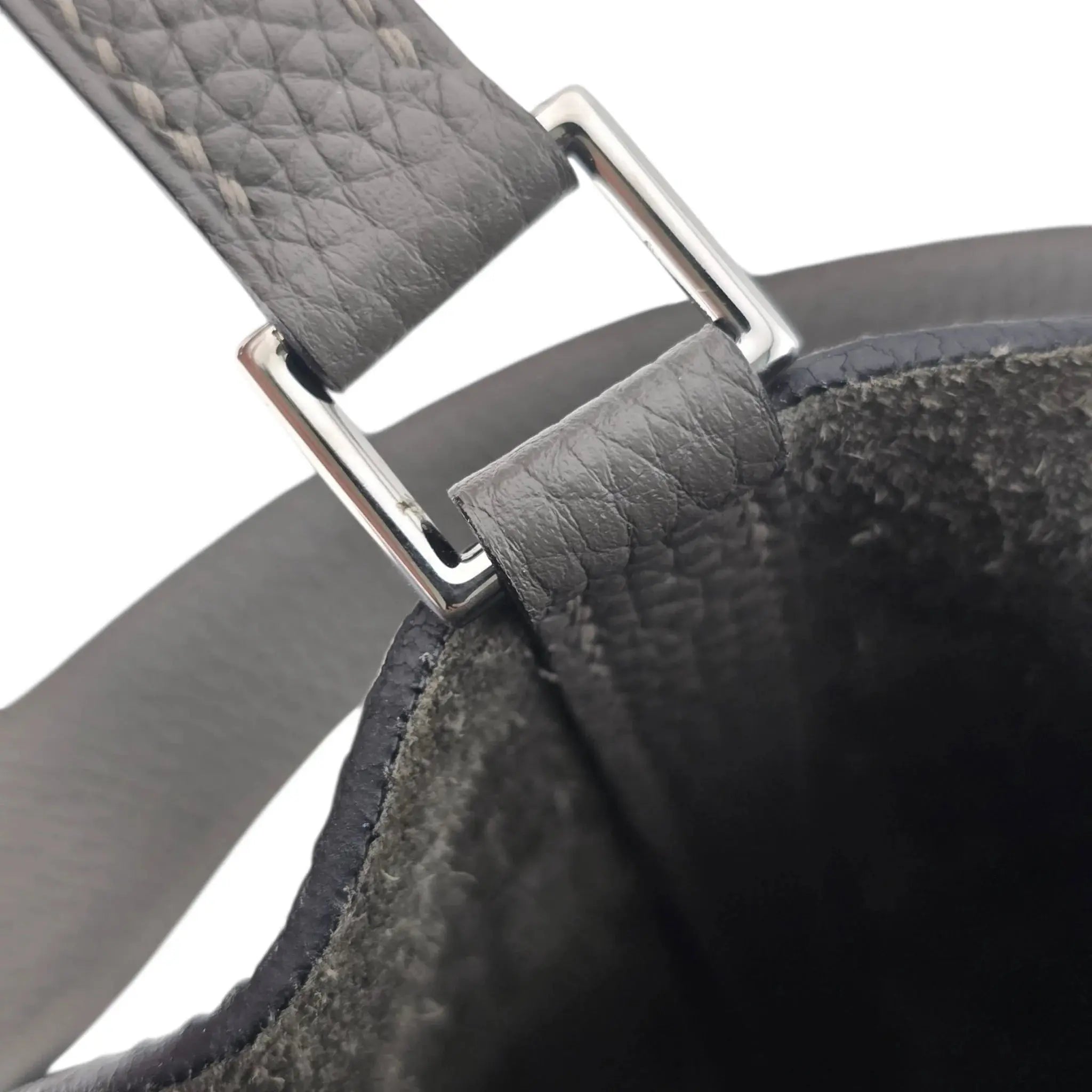 Hermès Picotin Lock 18 Gris Meyer Clemence Palladium Bag HERMES