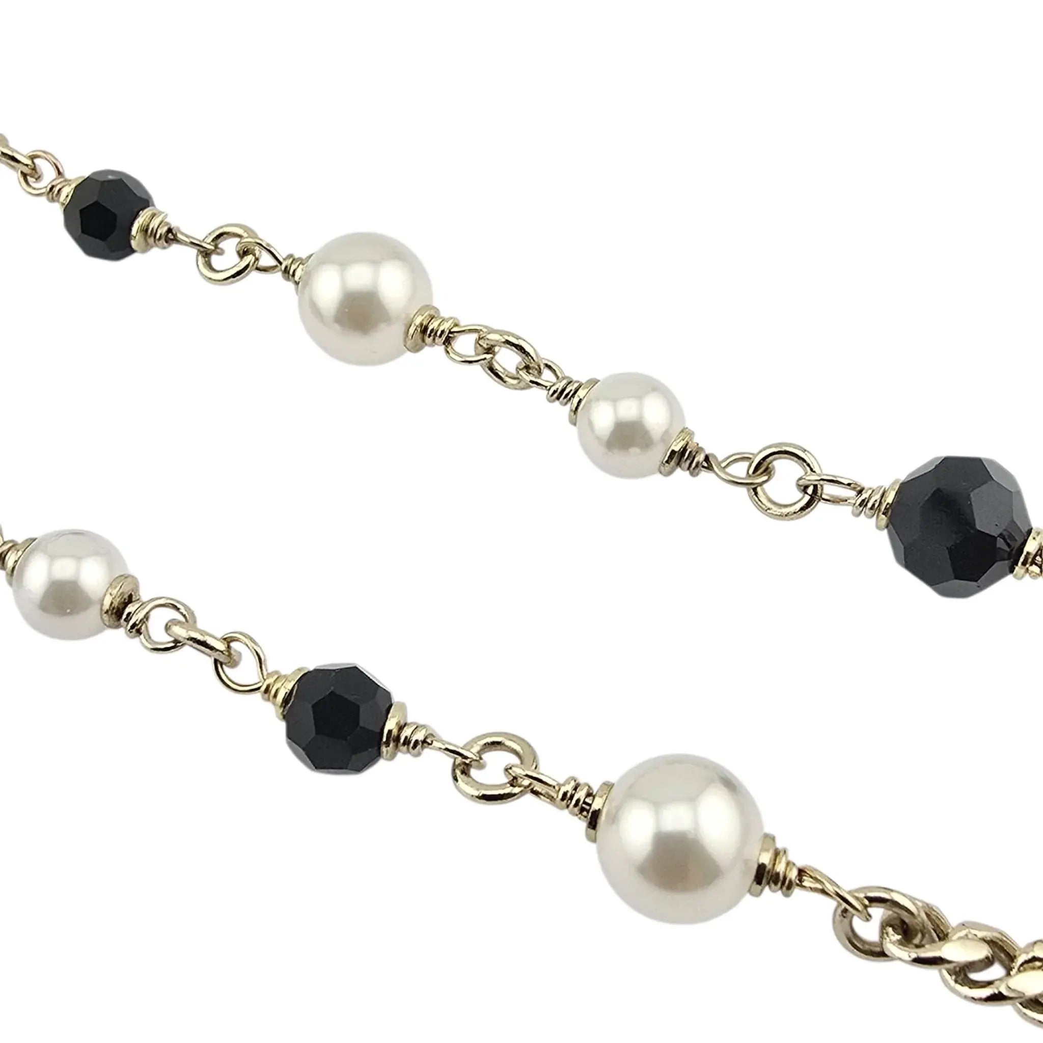 Chanel CC Black Heart Long Necklace 2022 CHANEL