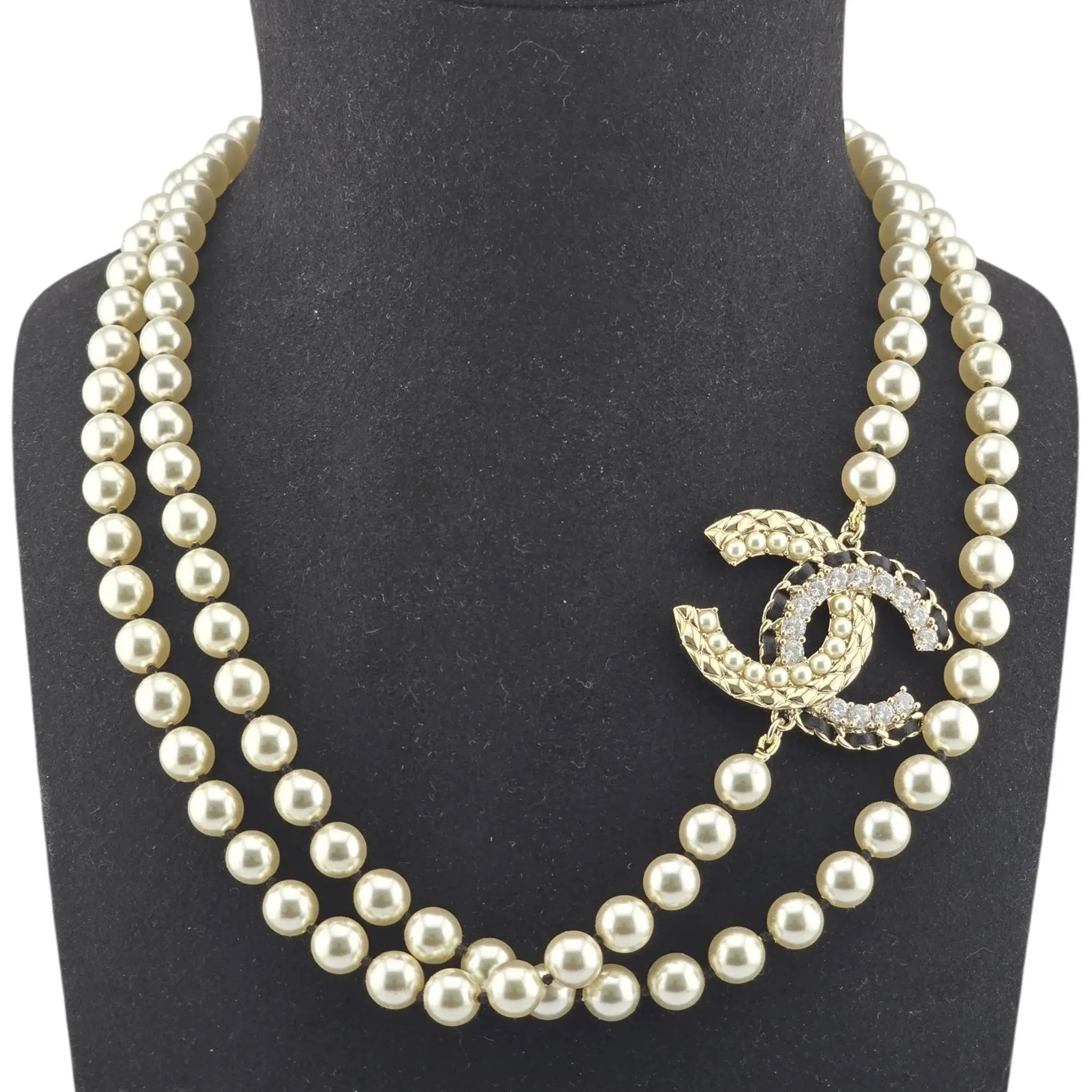 Chanel CC Long Faux Pearl Necklace 2022 CHANEL