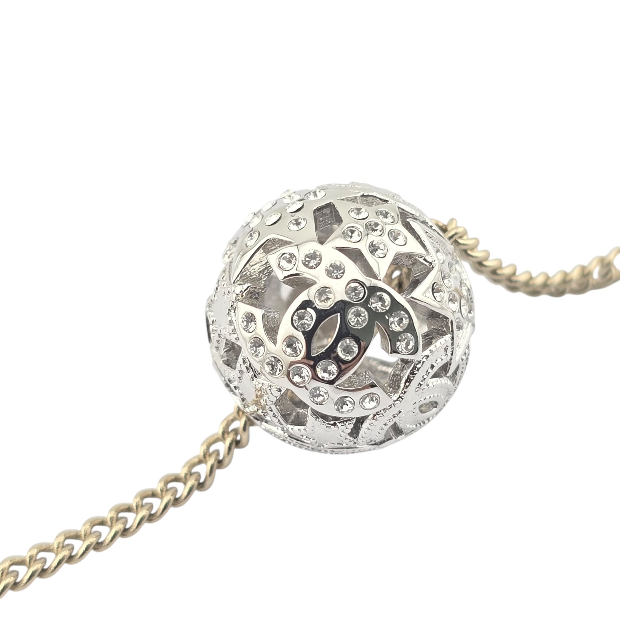 Chanel CC Ball Pendant Gold Necklace 2025 CHANEL