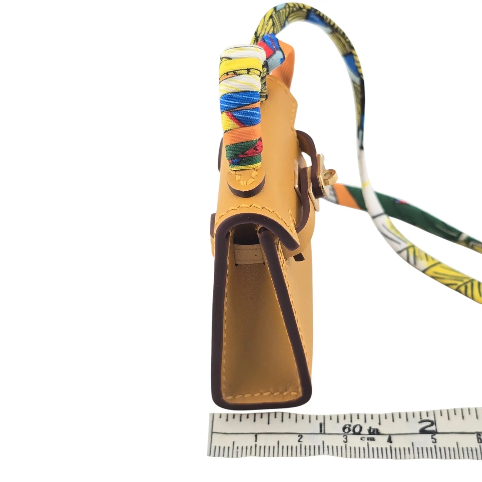 Hermes Mini Kelly Twilly Bag Charm Jaune Foin HERMES