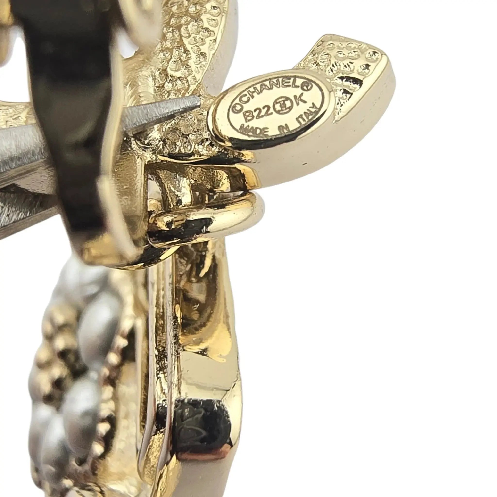 Chanel CC Floral Perfume Bottle Clip-On Earrings 2022 CHANEL